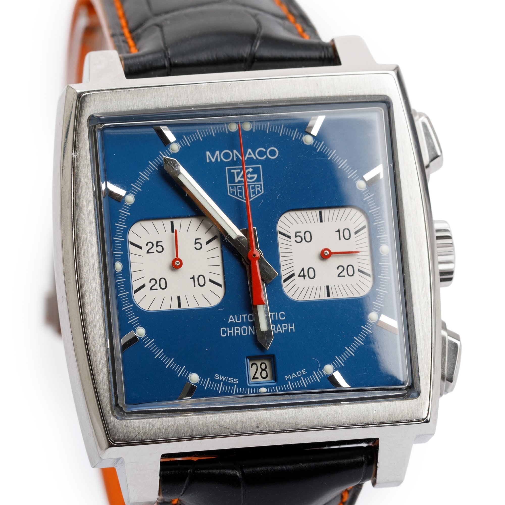 Tag Heuer Stainless Steel Steve McQueen Edition Monaco Automatic Chronograph Watch
