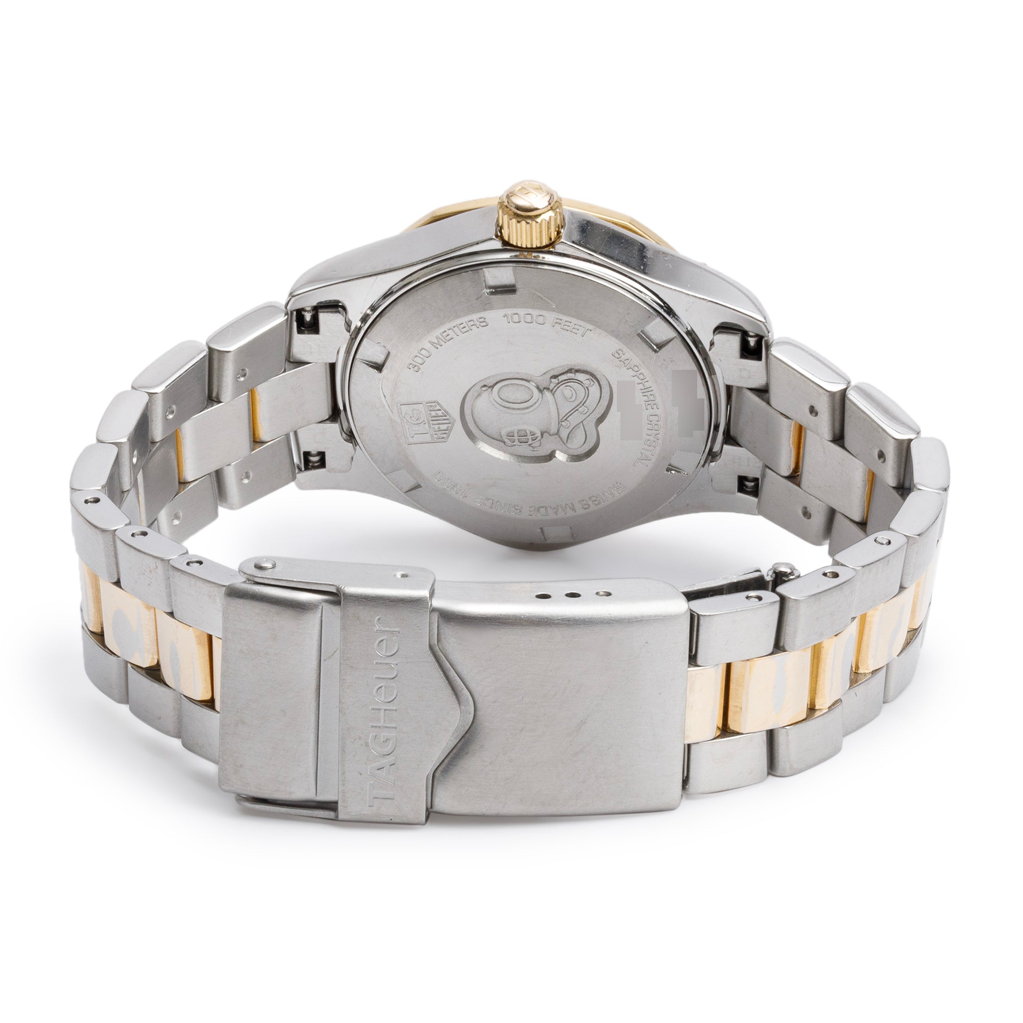 Tag Heuer Stainless Steel & Yellow Gold Plated Aquaracer 27 MM Quartz Watch WAF1420