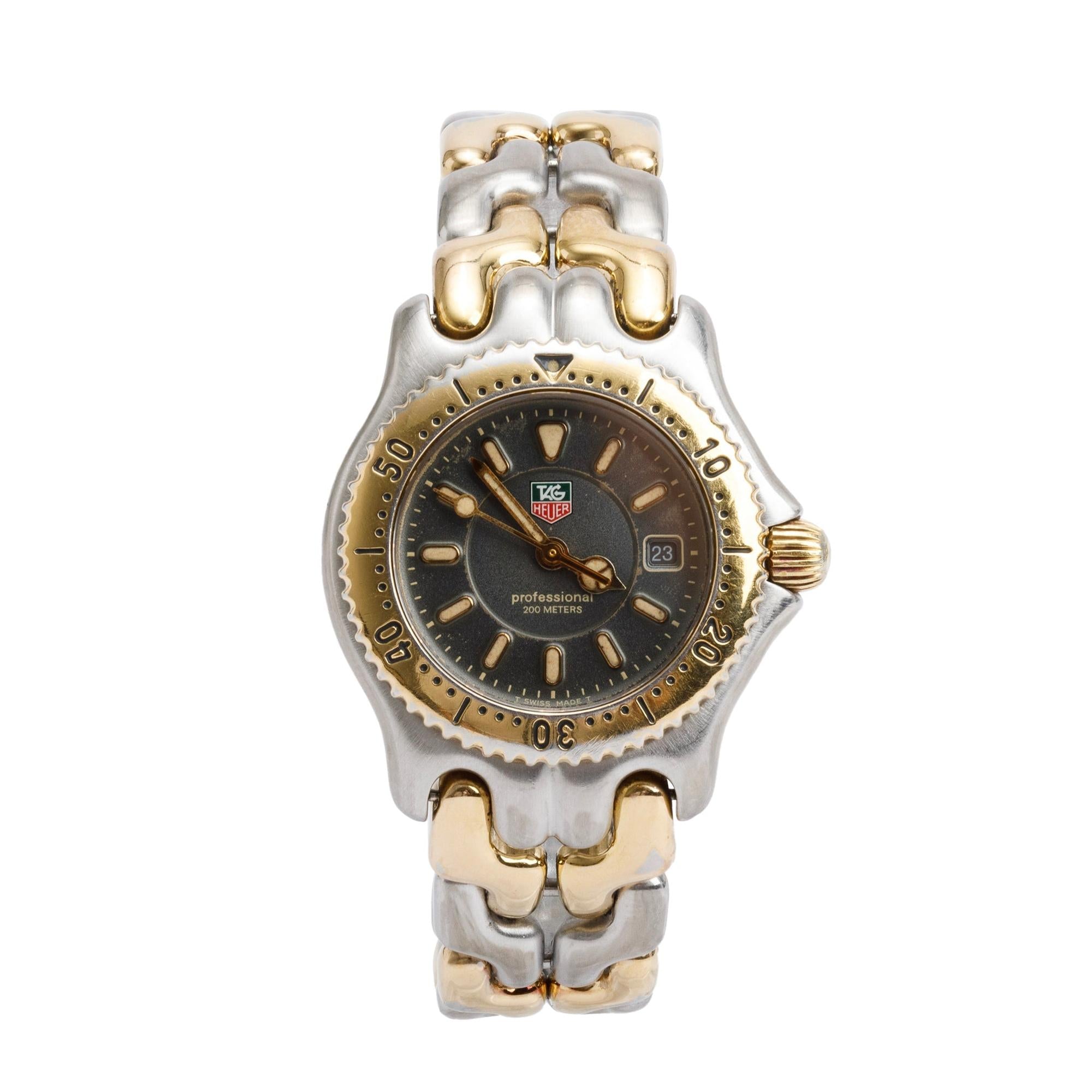 Tag Heuer Two-Tone Stainless Steel Professional Link 28 MM Watch WG1320-0