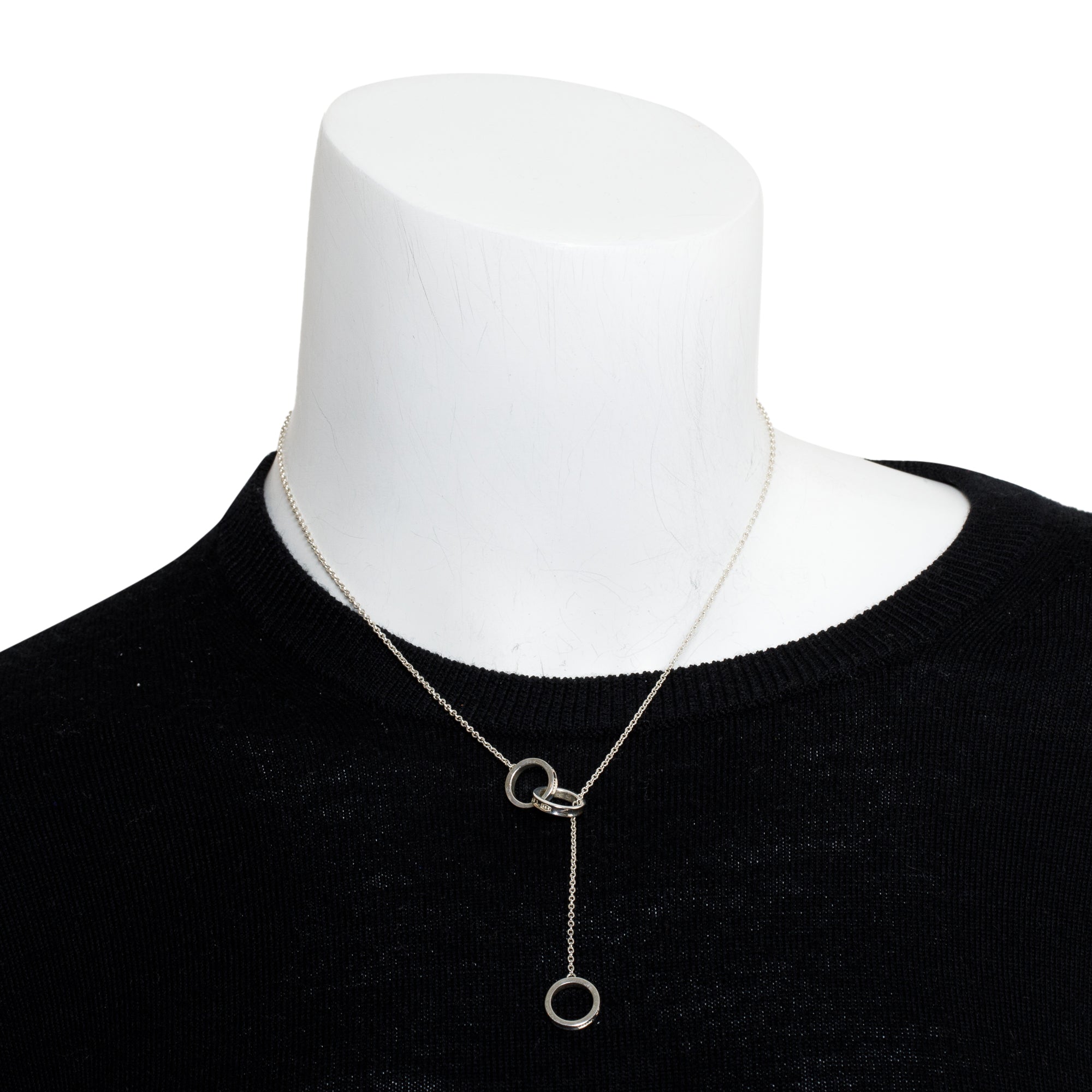 Tiffany & Co. 1837 Interlocking Circles Lariat Necklace