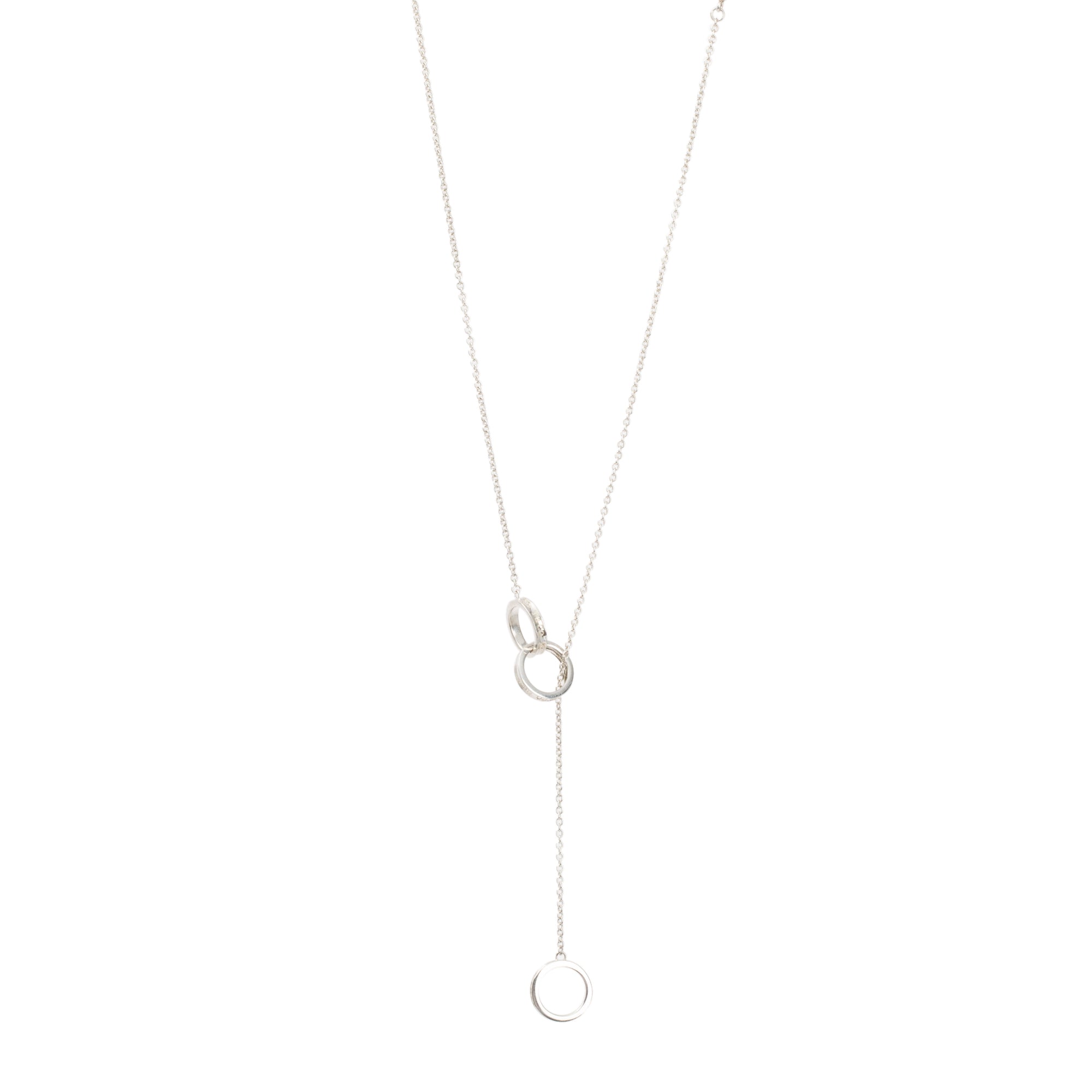 Tiffany & Co. 1837 Interlocking Circles Lariat Necklace