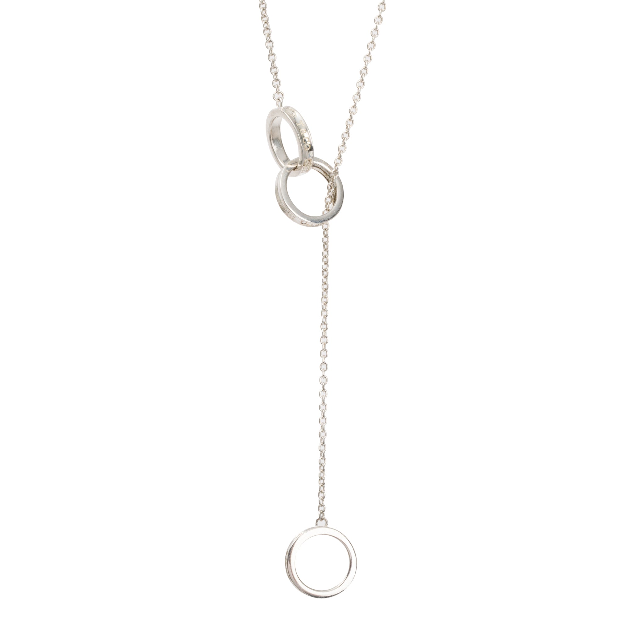 Tiffany & Co. 1837 Interlocking Circles Lariat Necklace