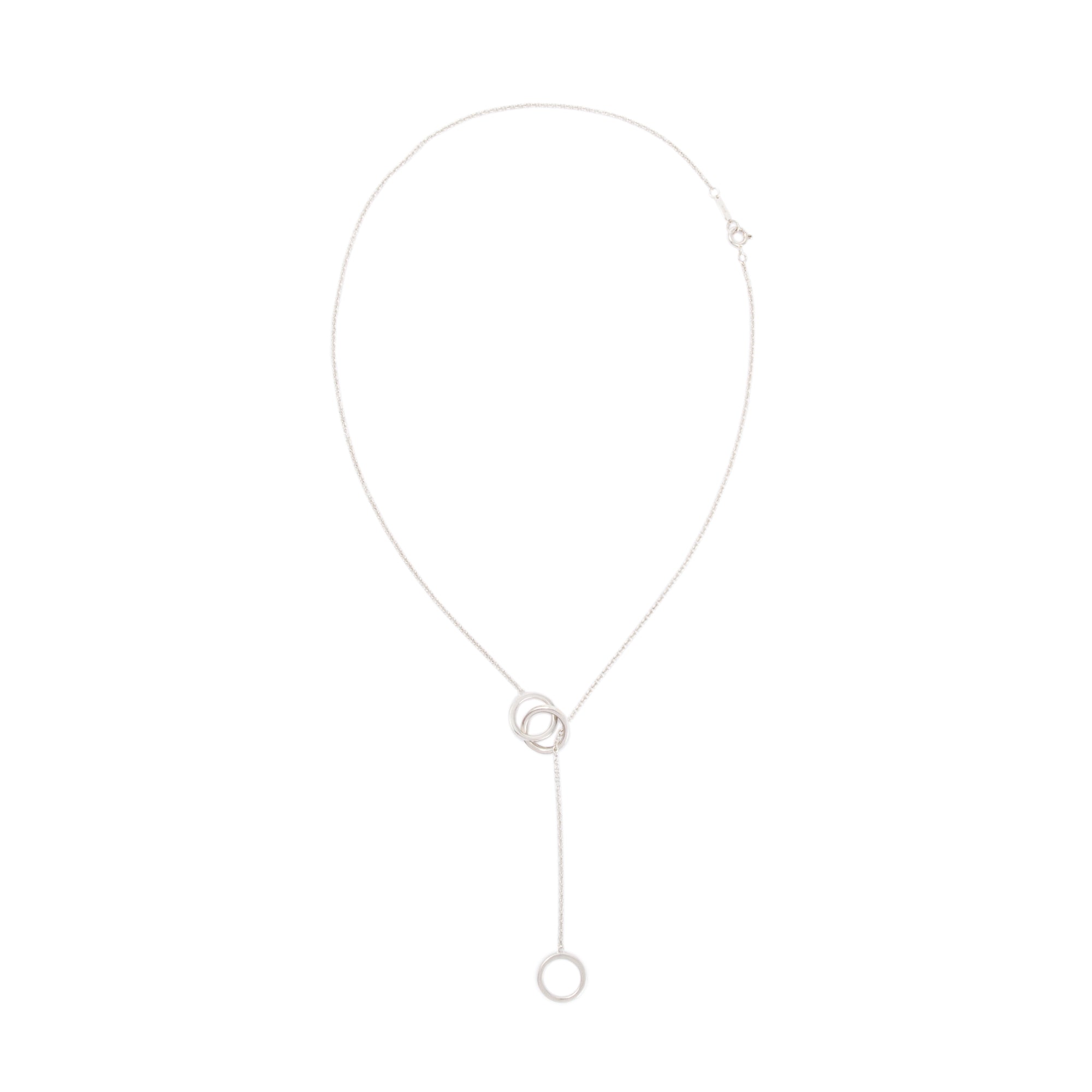 Tiffany & Co. 1837 Interlocking Circles Lariat Necklace