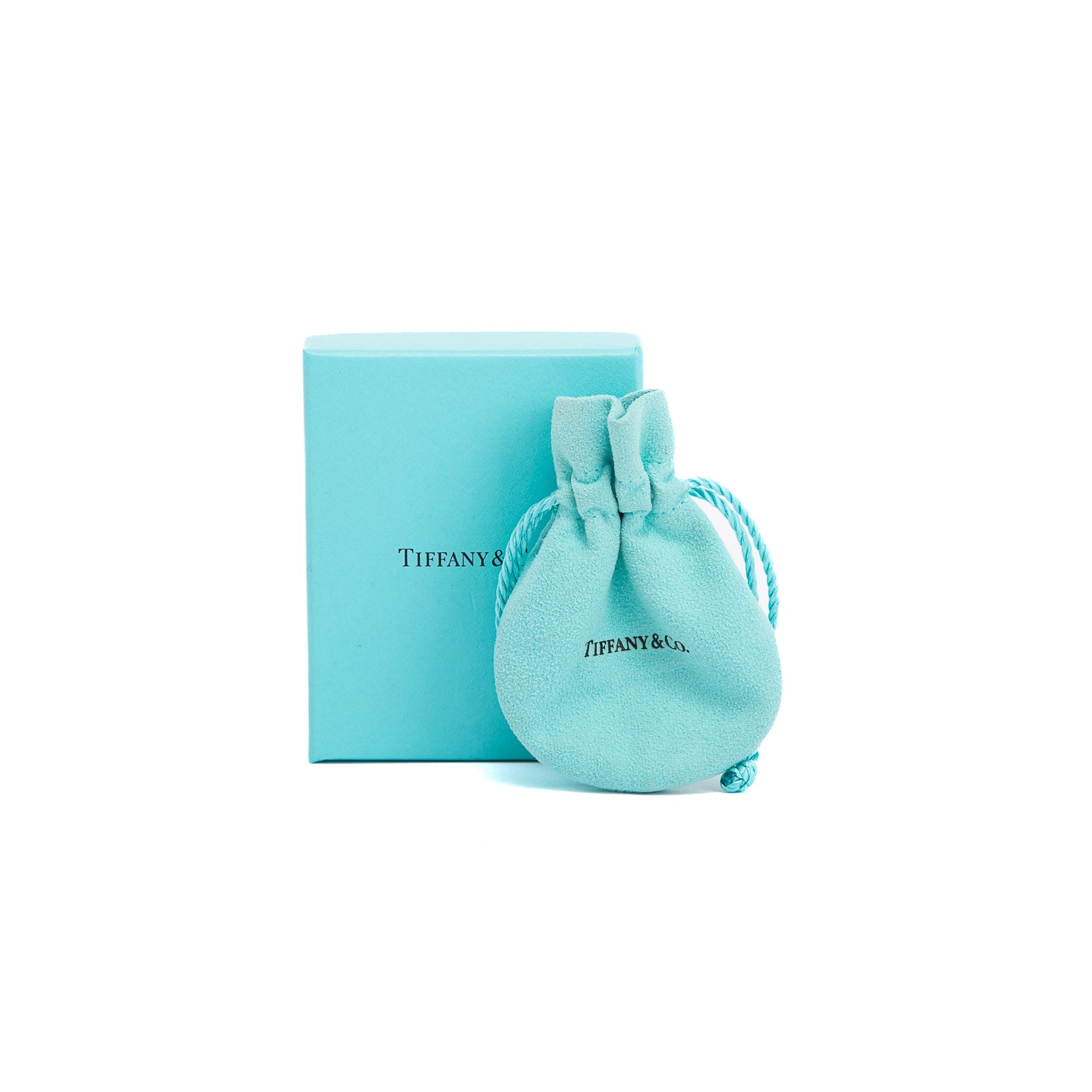 Tiffany & Co. Vintage Sterling Silver & 18k Yellow Gold Heart Lock & Key Pendant Necklace w/ Box