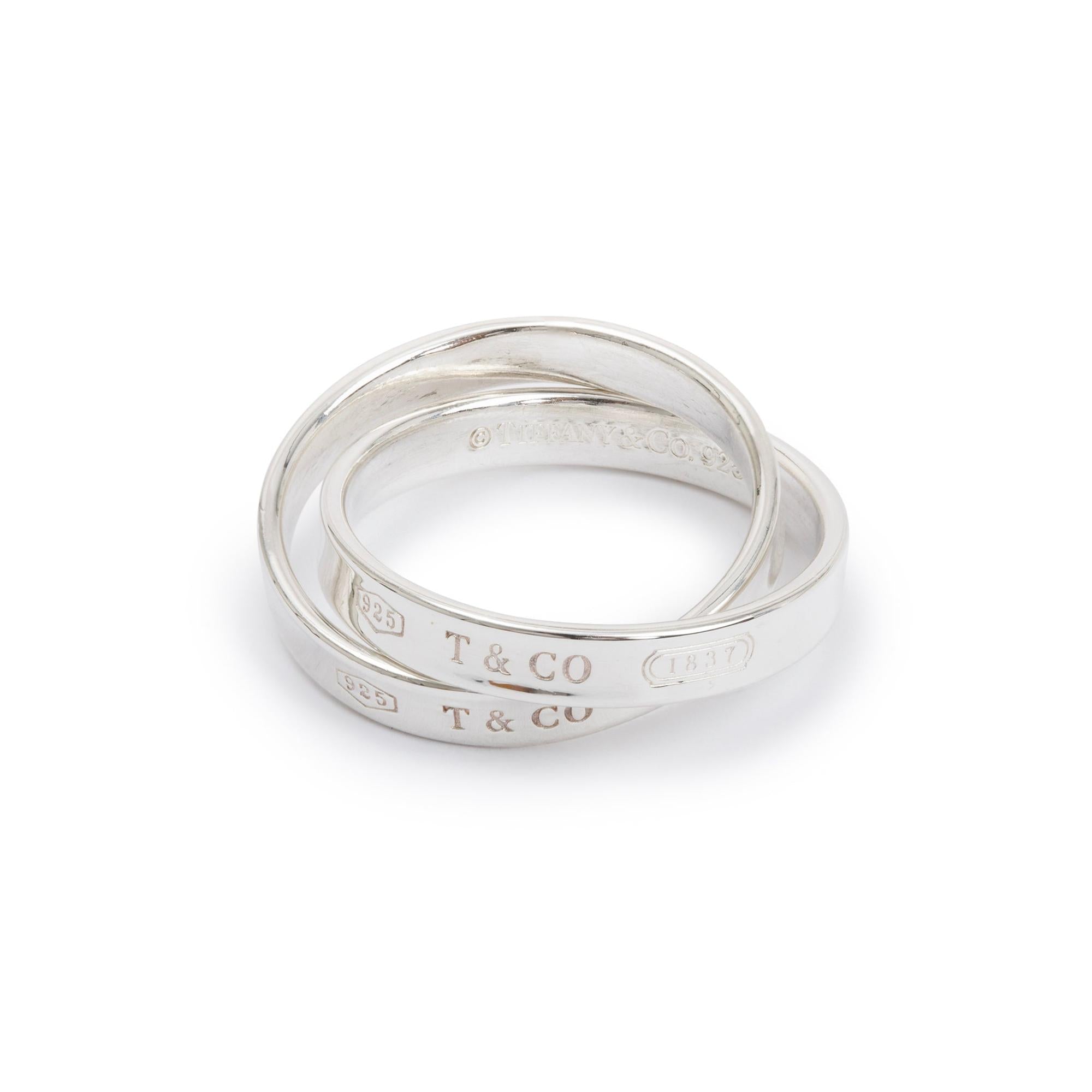 Tiffany & Co. 1837 Interlocking Circles Ring, Size 7.5