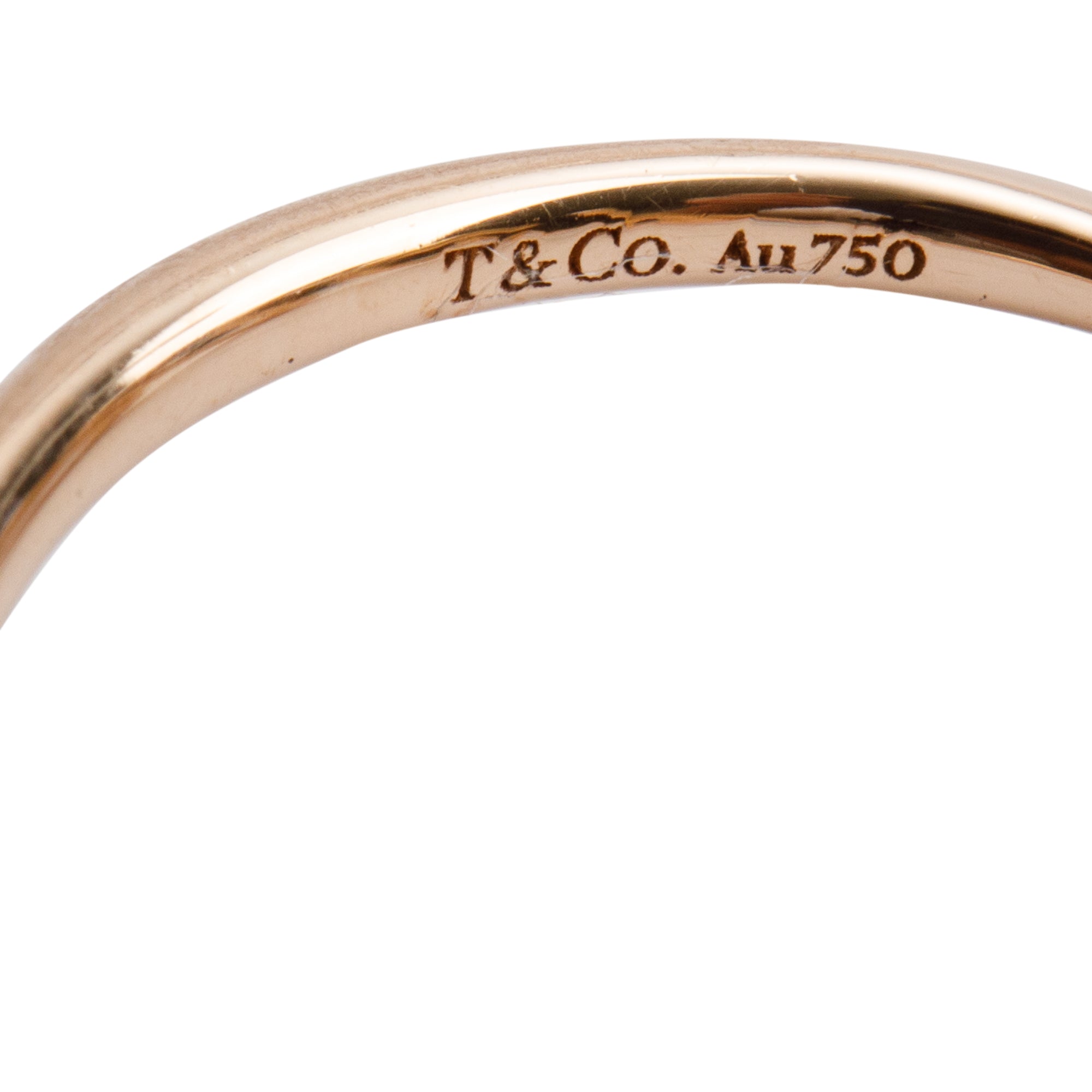 Tiffany & Co. 18K Rose Gold Paloma Picasso Graffiti Love Ring, Small Model, Size 6.25