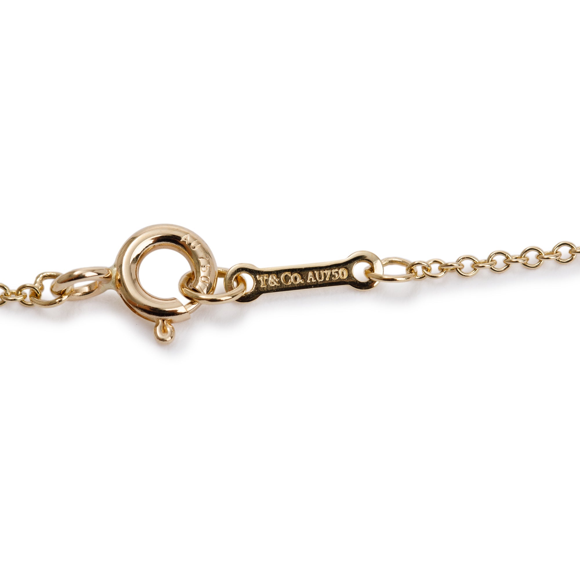 Tiffany & Co. 18k Gold Paloma Picasso Loving Heart Flower Pendant Necklace