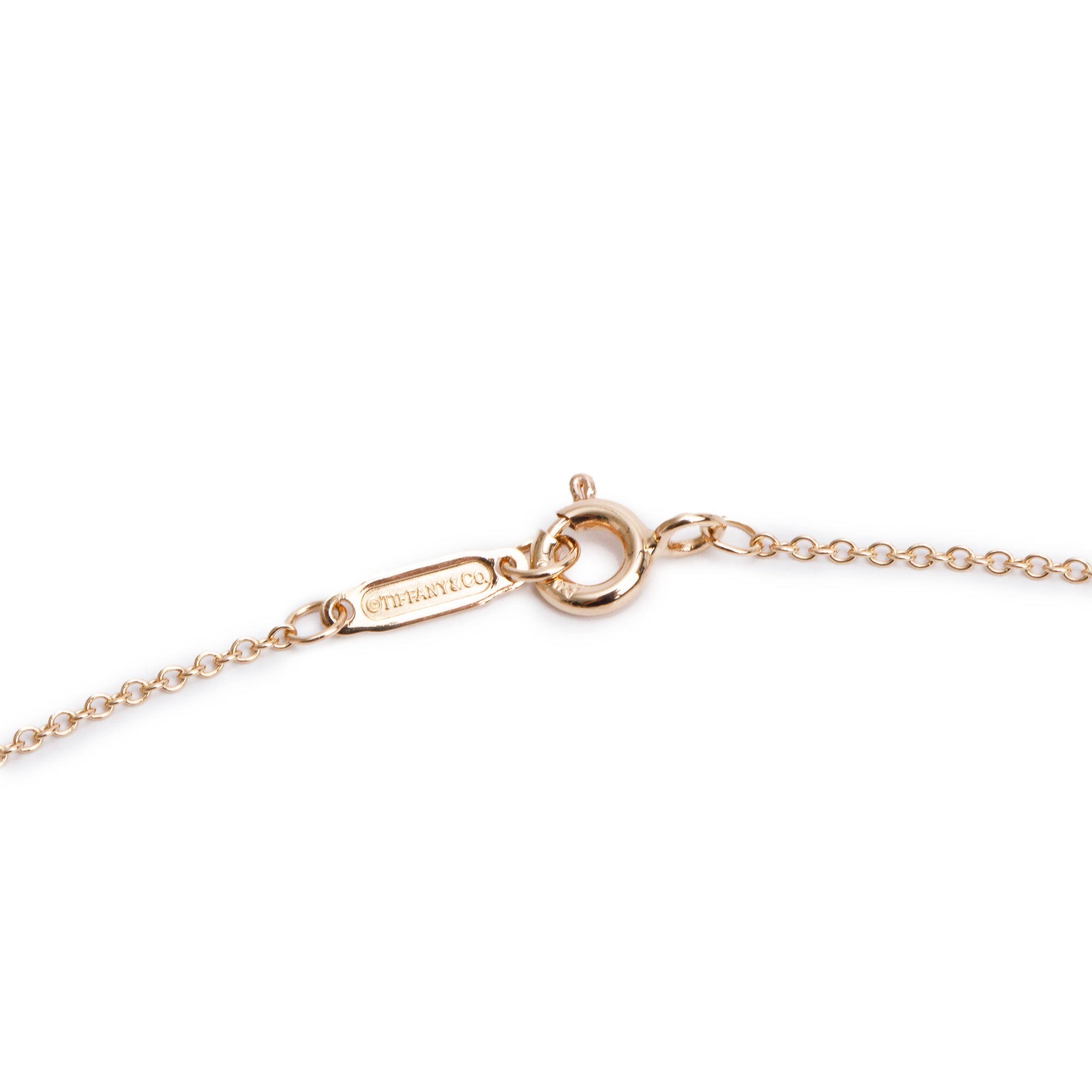 Tiffany & Co. 18k Rose Gold Diamond Atlas Pierced Pendant Necklace w/ Box
