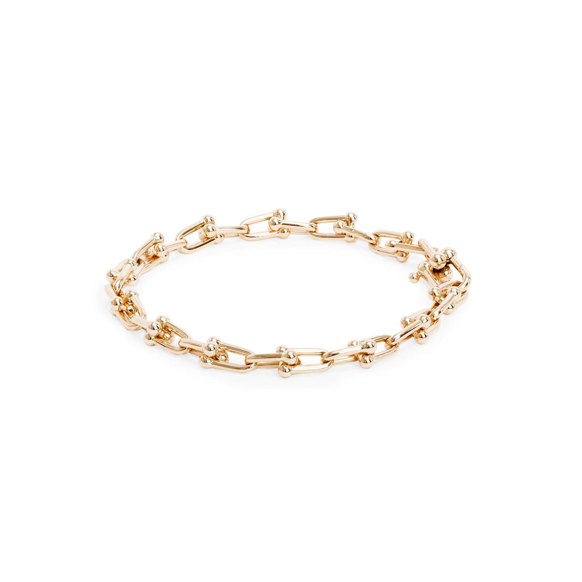 Tiffany 18k Rose Gold HardWear Small Link Bracelet w/ Box