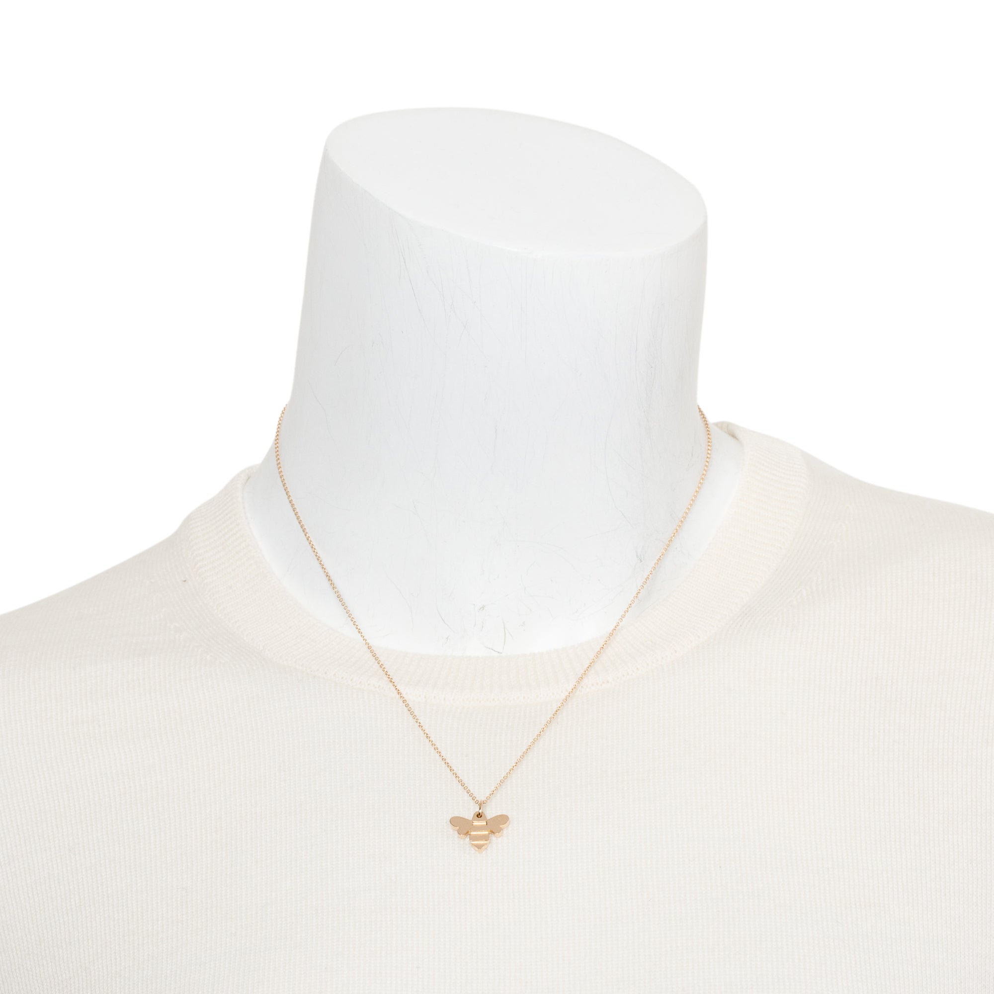 Tiffany & Co. 18k Rose Gold Honey Bee Charm Pendant Necklace w/ Box