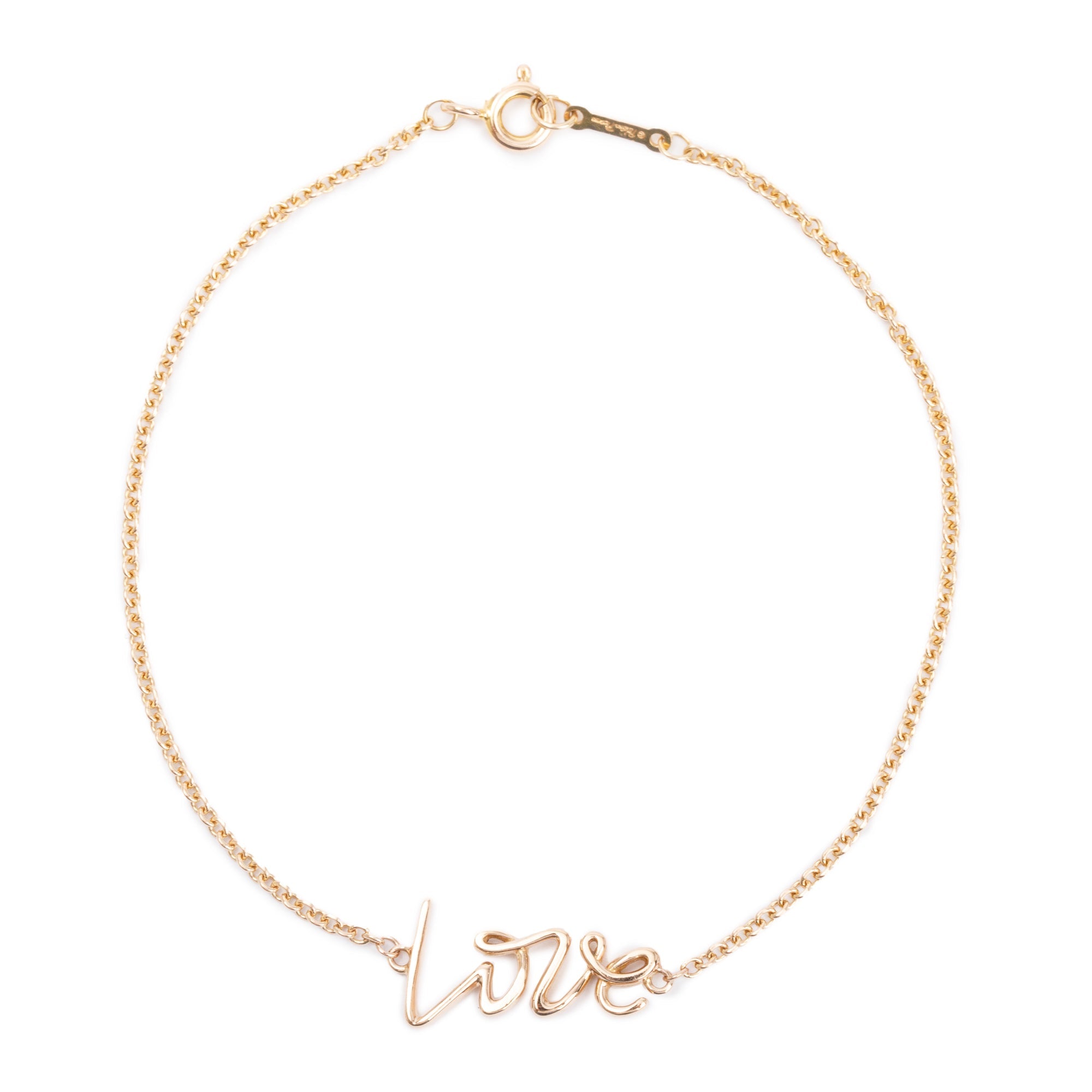 Tiffany & Co. 18k Rose Gold Paloma Picasso's Graffiti Love Bracelet w/ Box