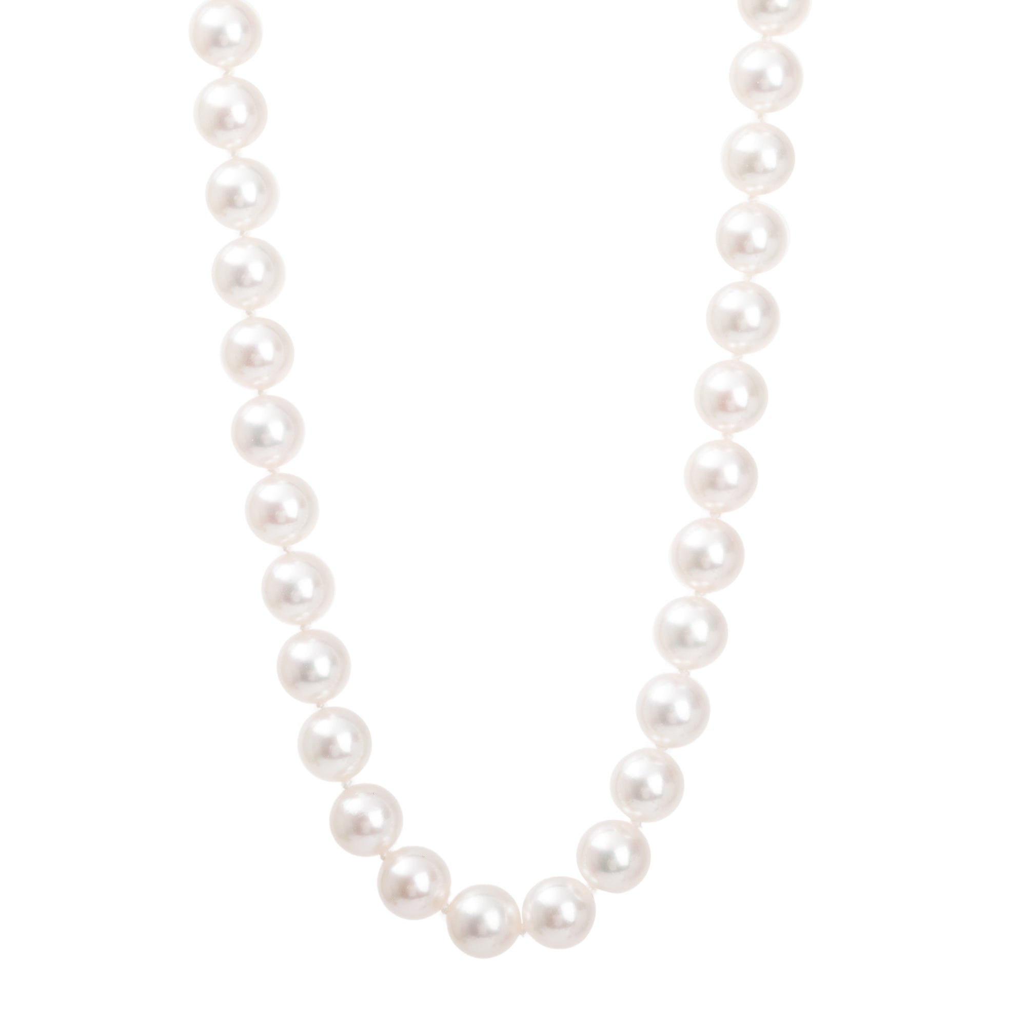Tiffany & Co. 18k White Gold Essential Pearl Necklace w/ Box