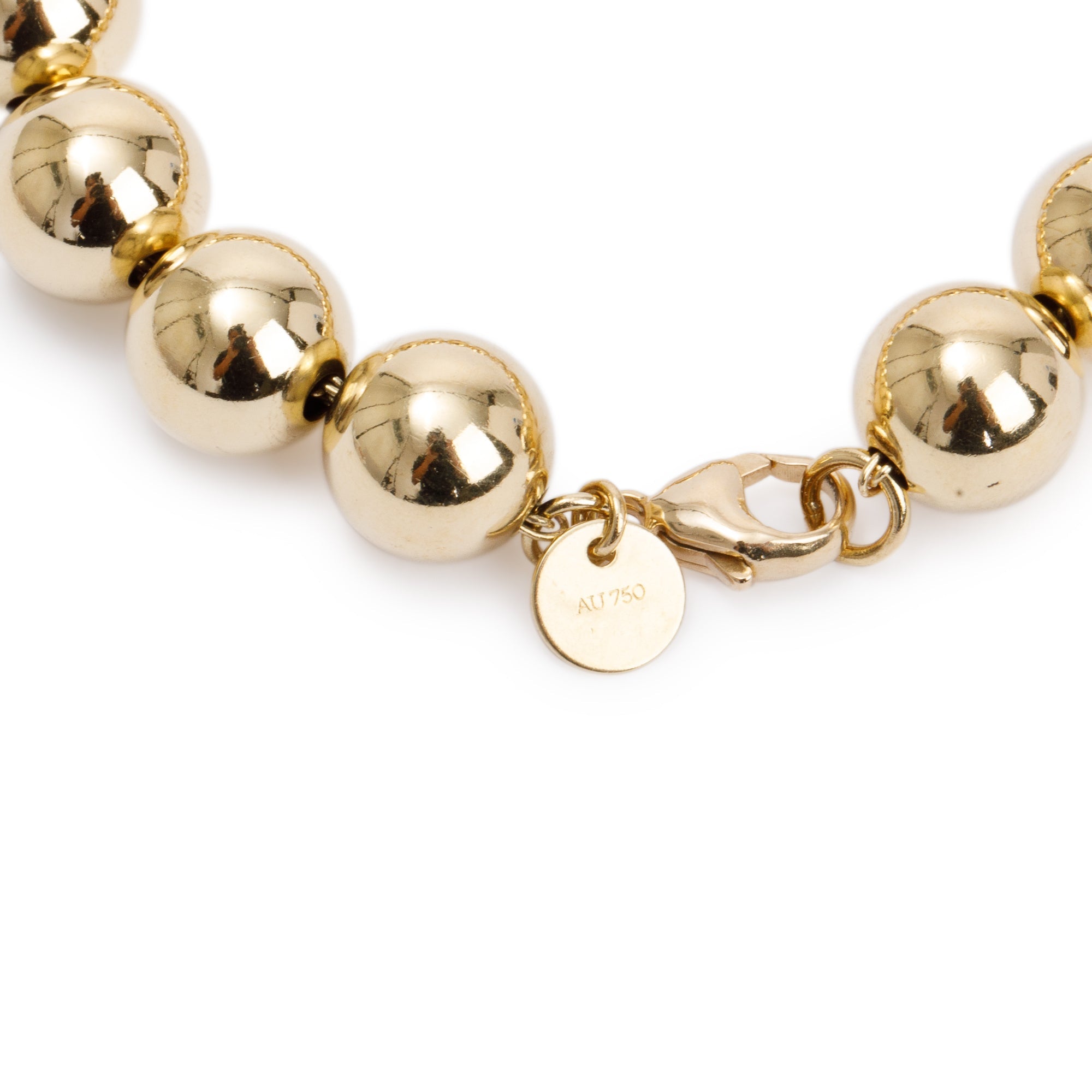 Tiffany & Co. 18k Yellow Gold 10 MM HardWear Ball Bracelet