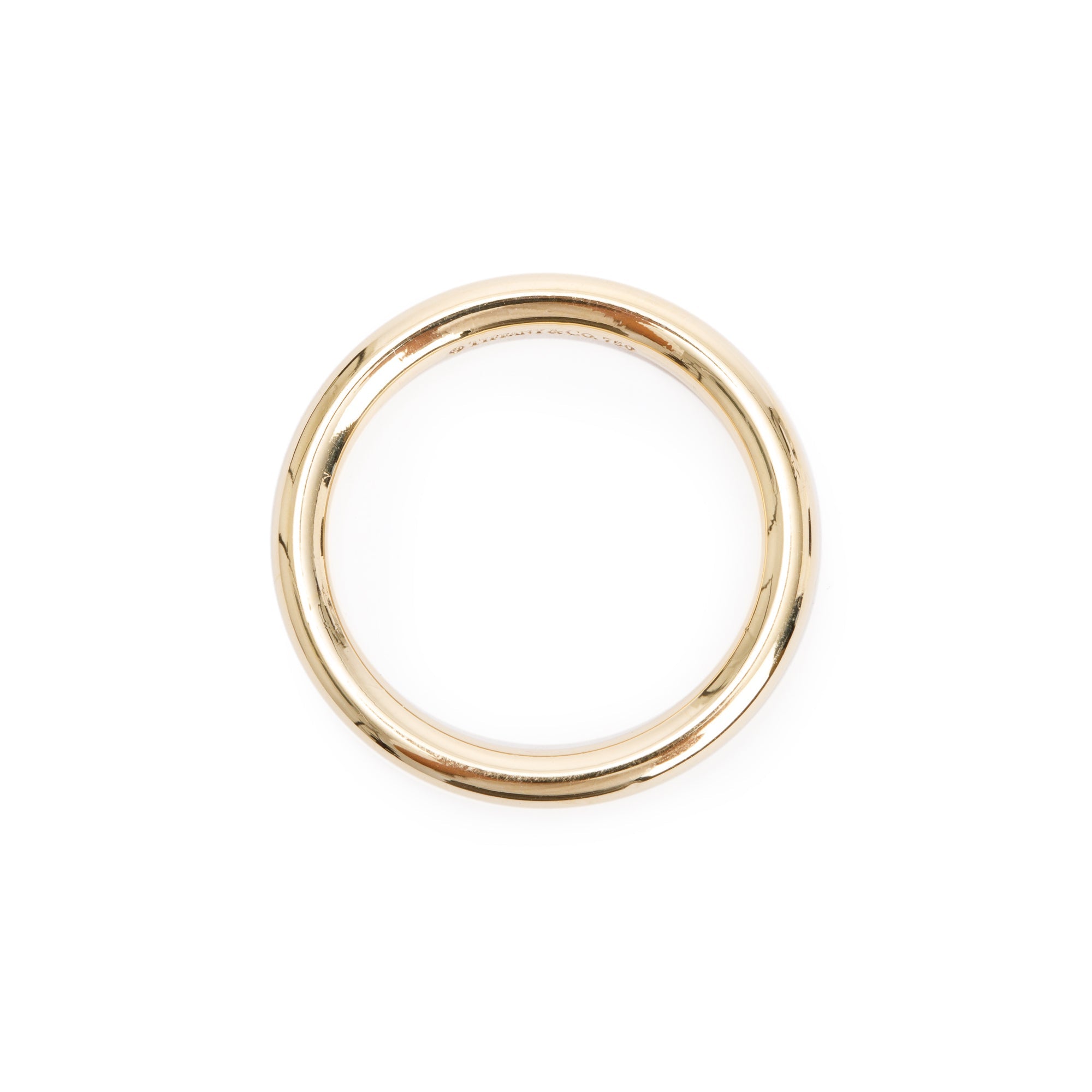Tiffany & Co. 18k Yellow Gold 2.7MM Wedding Band Ring, Size 7