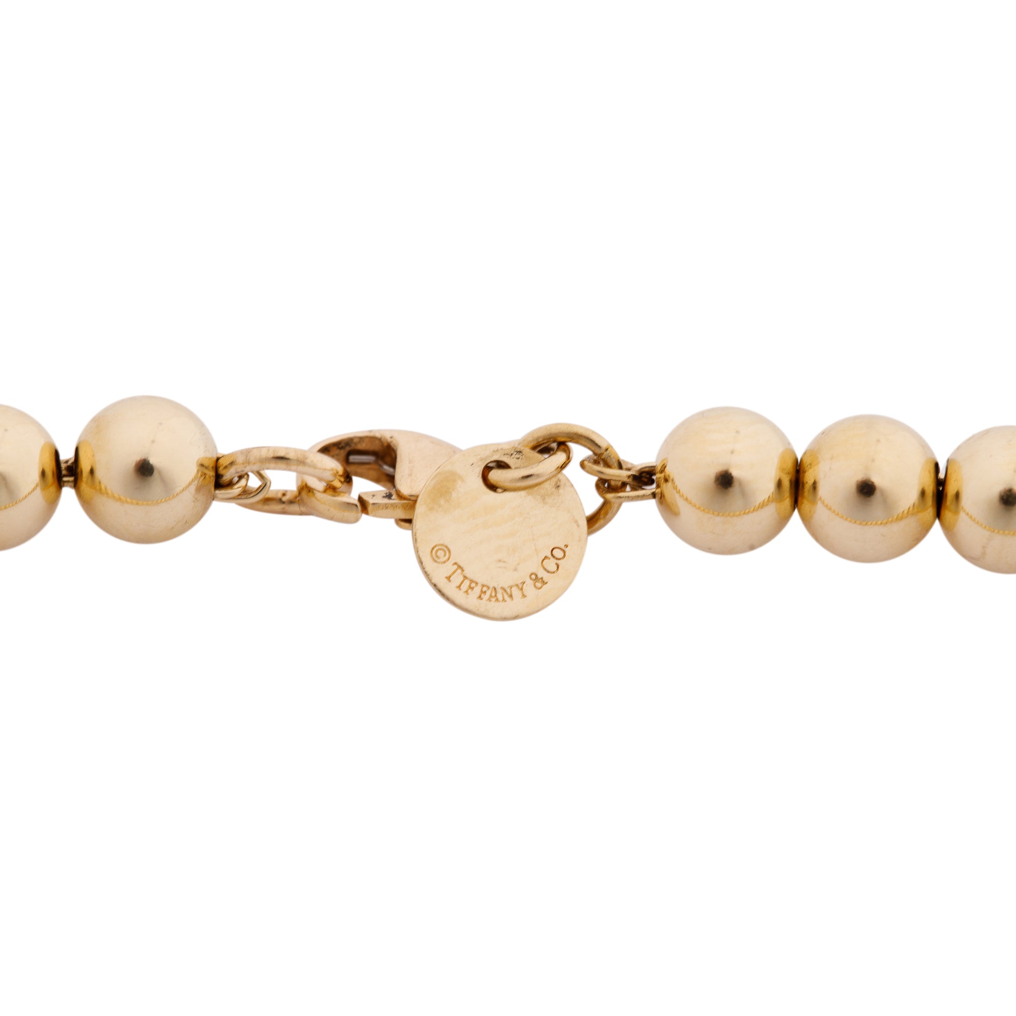 Tiffany & Co. 18k Yellow Gold 5.5 MM Bead Bracelet
