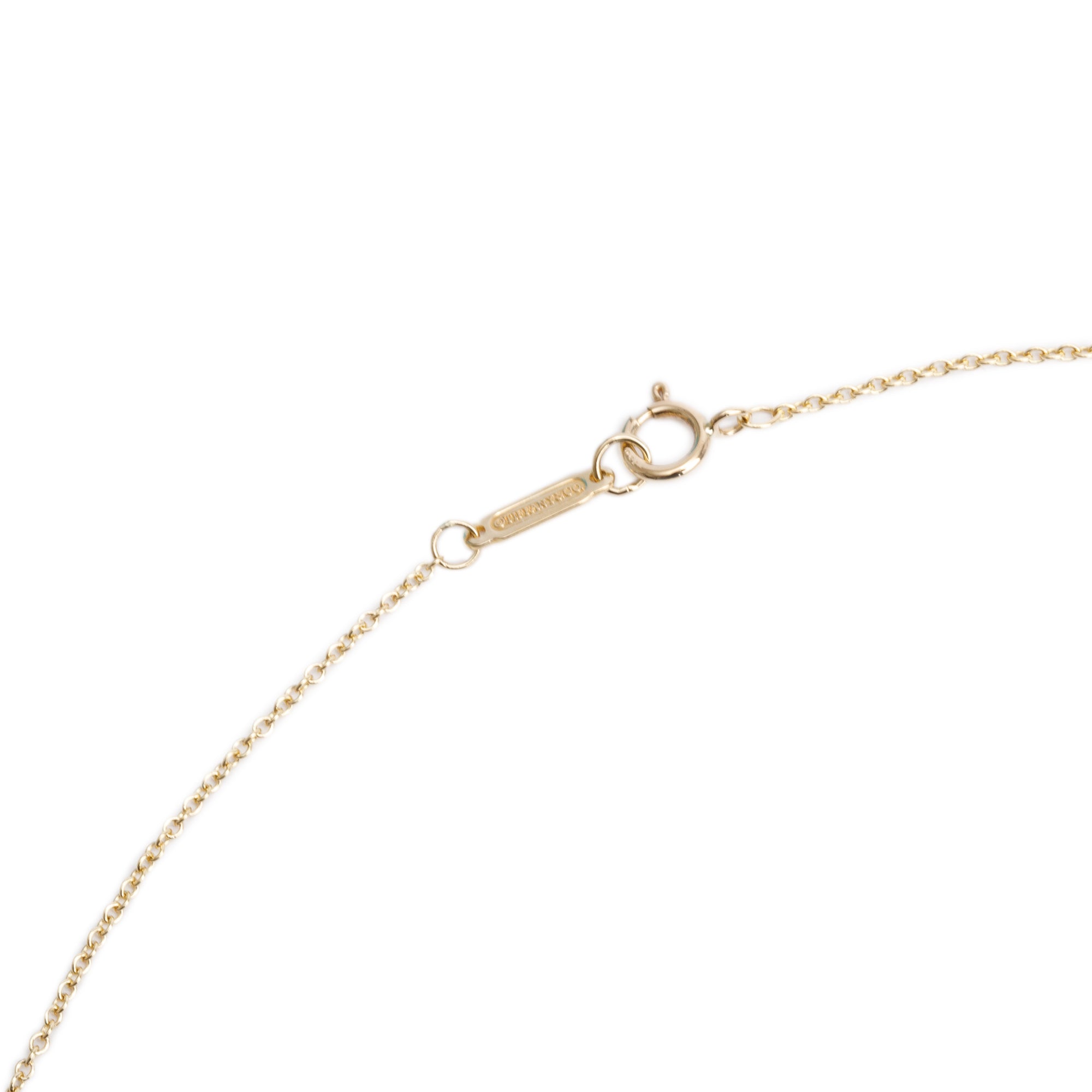 Tiffany & Co. 18k Yellow Gold Atlas Large Open Circle Pendant Necklace w/ Box