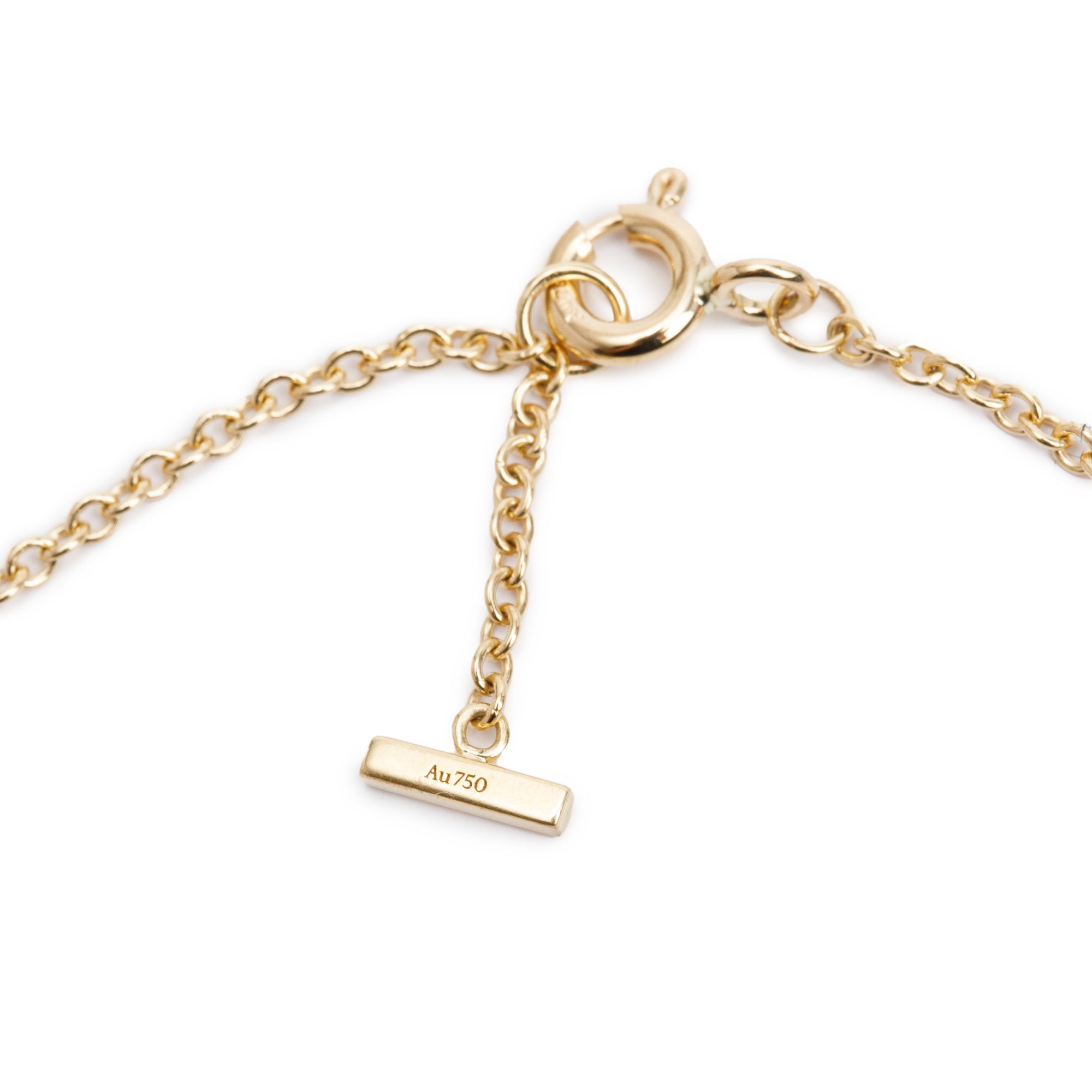 Tiffany & Co. 18k Yellow Gold Diamond T Smile Bracelet w/ Box
