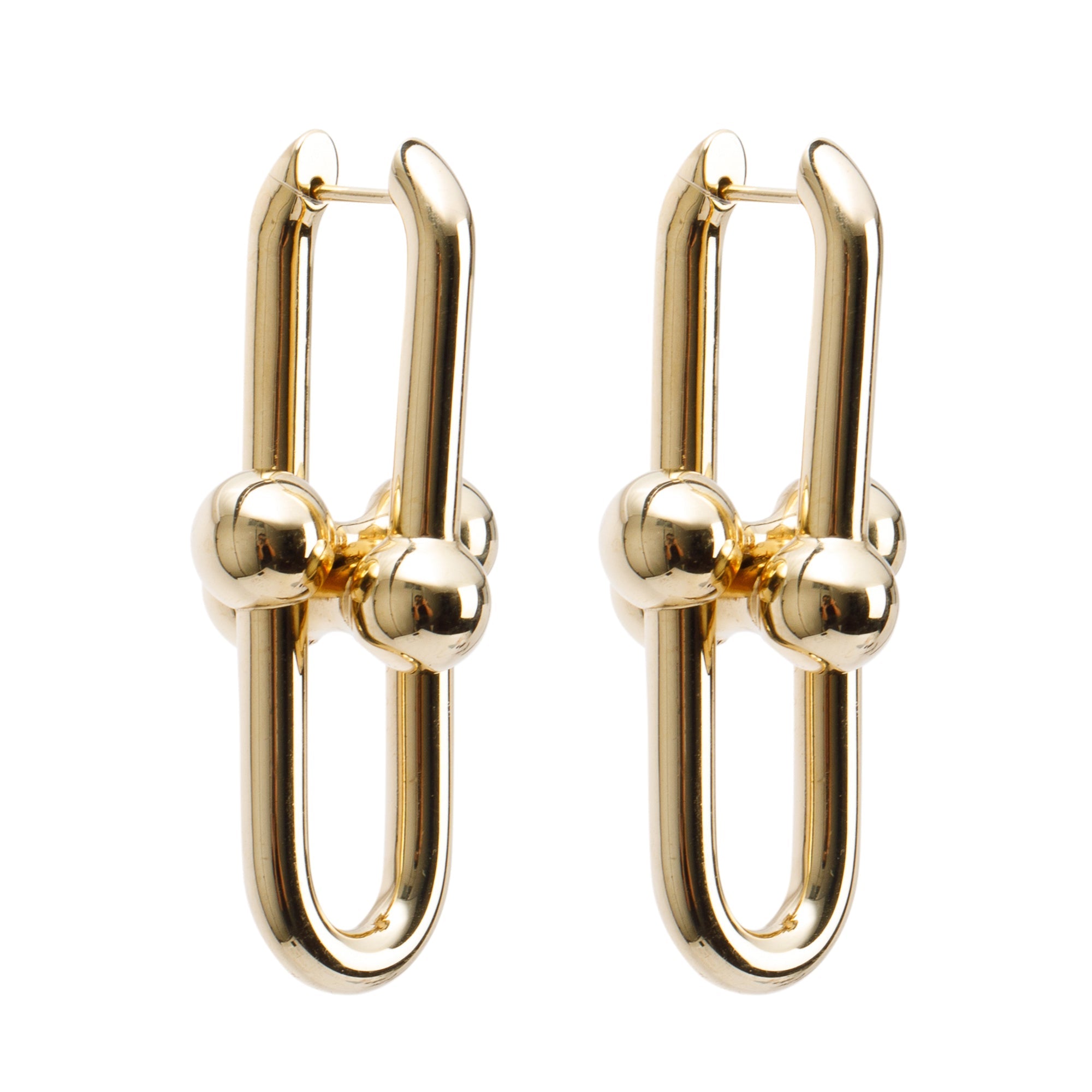 Tiffany & Co. 18k Yellow Gold HardWear Large Link Earrings