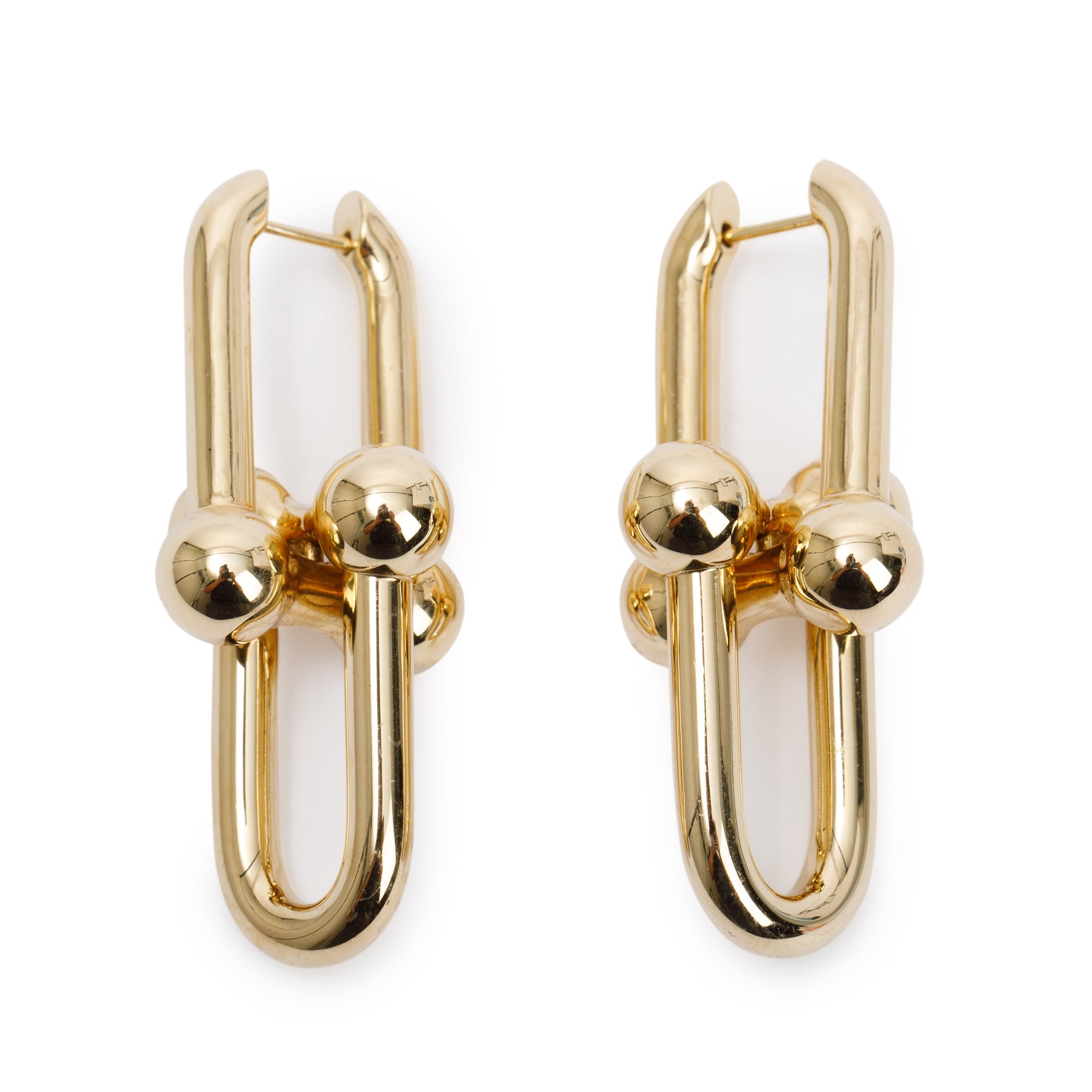 Tiffany & Co. 18k Yellow Gold HardWear Large Link Earrings