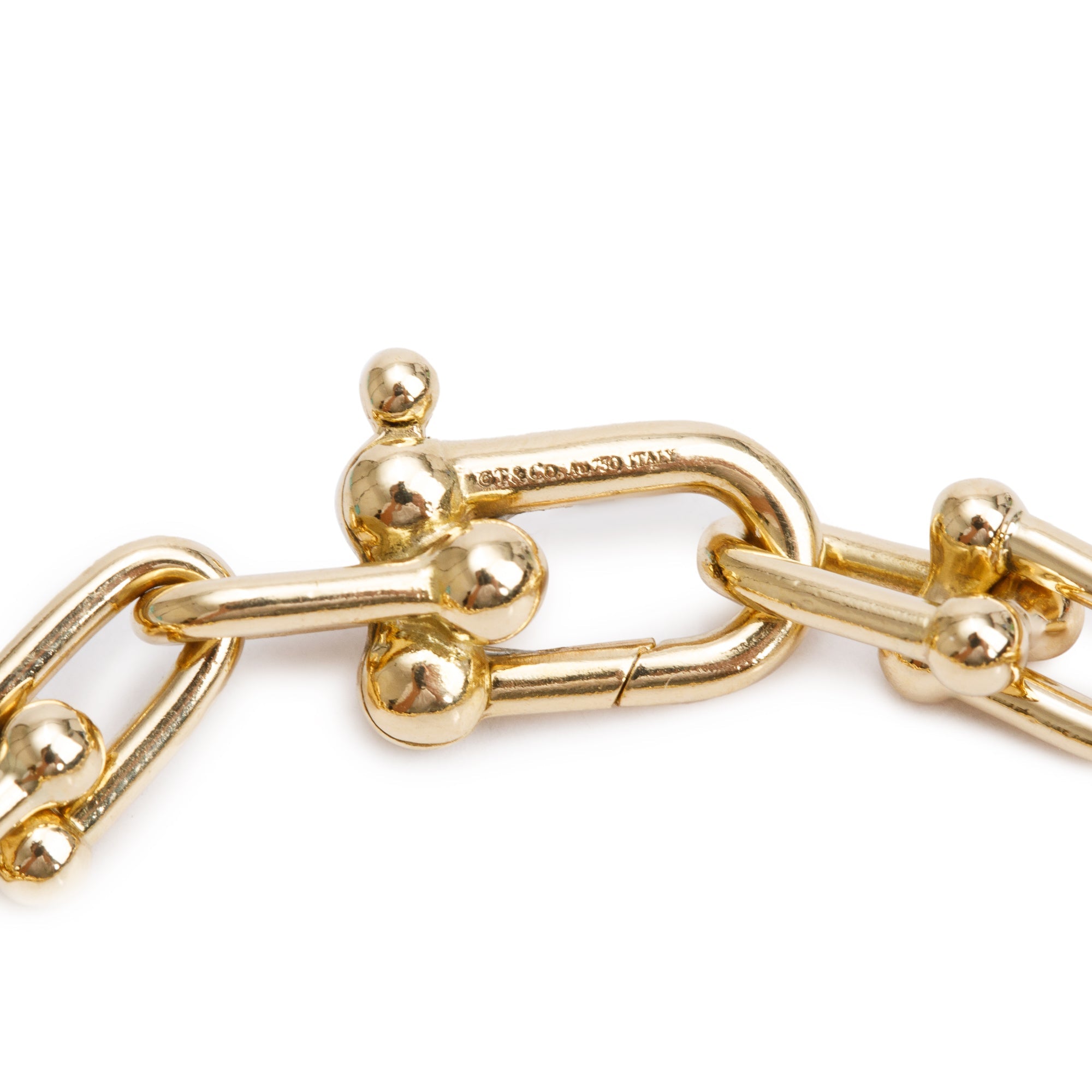 Tiffany & Co. 18k Yellow Gold HardWear Small Link Bracelet w/ Box & Receipt