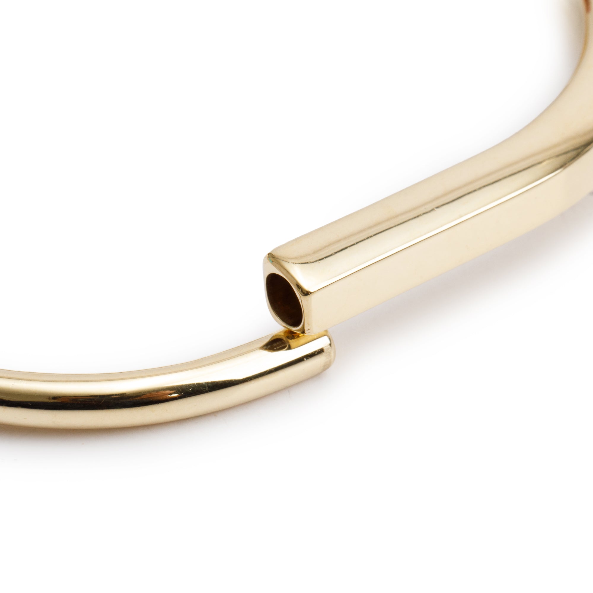 Tiffany & Co. 18k Yellow Gold Lock Bangle w/ Box
