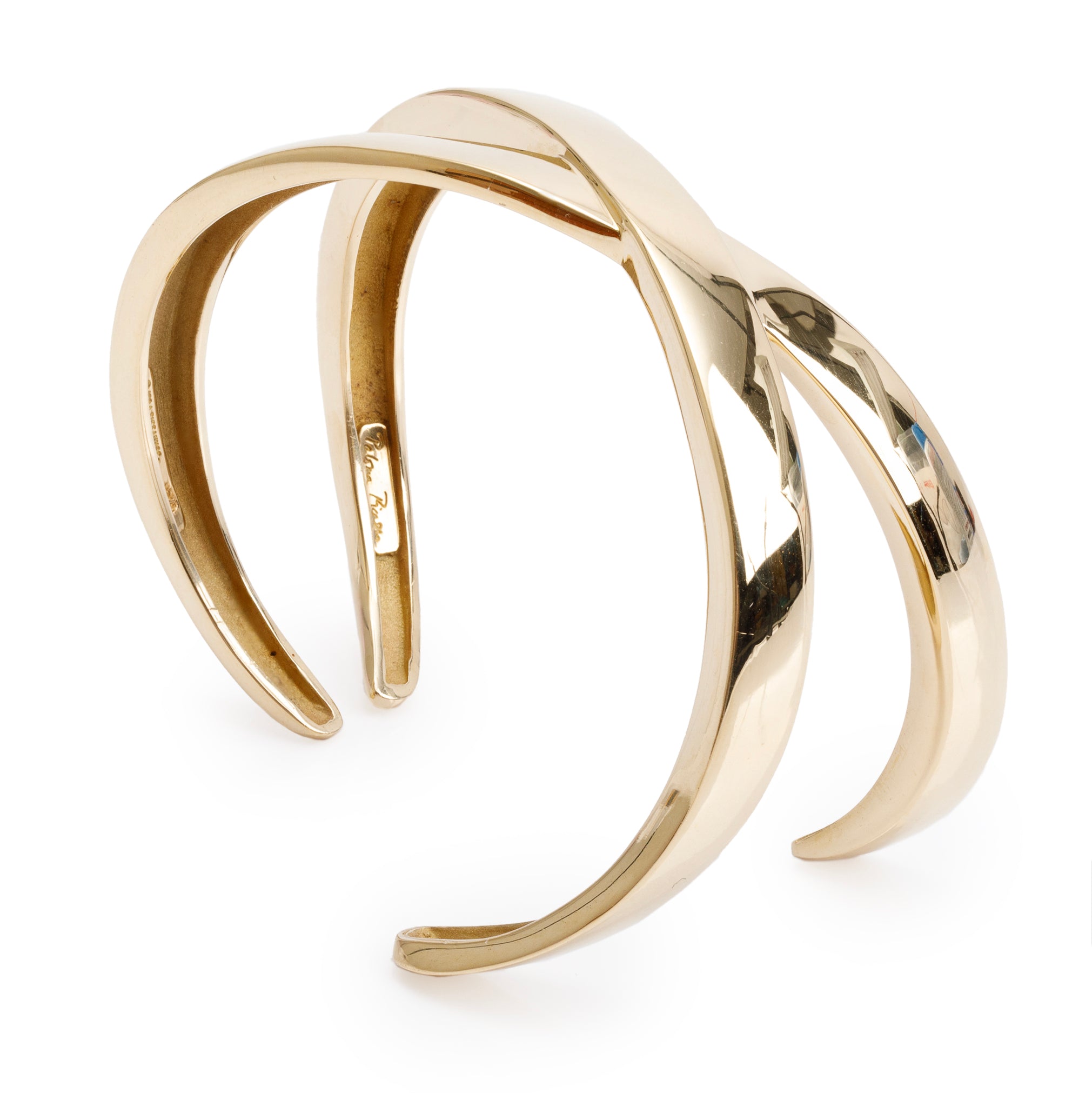 Tiffany & Co. 18k Yellow Gold Paloma's Graffiti X Cuff Bangle