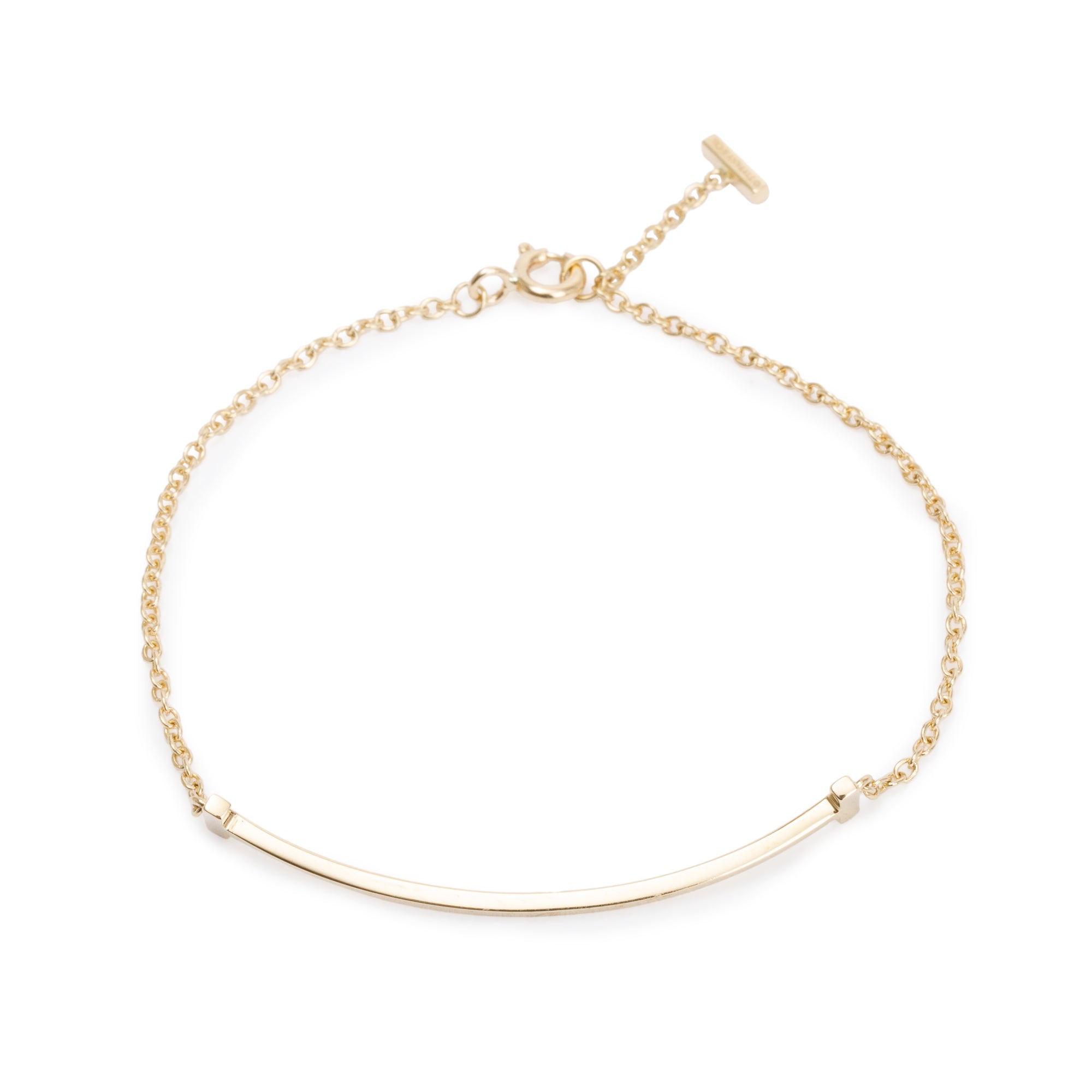 Tiffany & Co. 18k Yellow Gold T Smile Bracelet