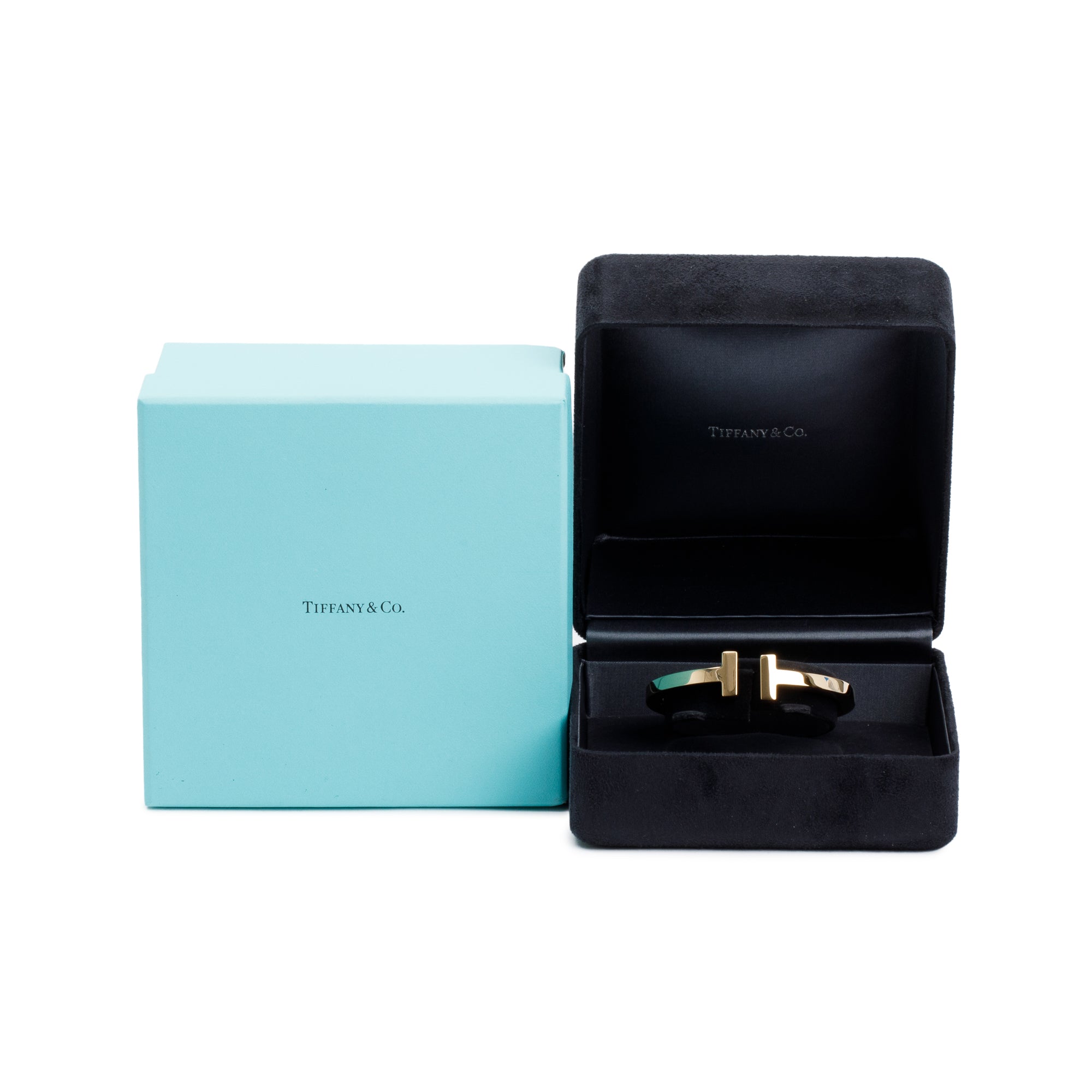 Tiffany & Co. 18k Yellow Gold T Square Bracelet w/ Box