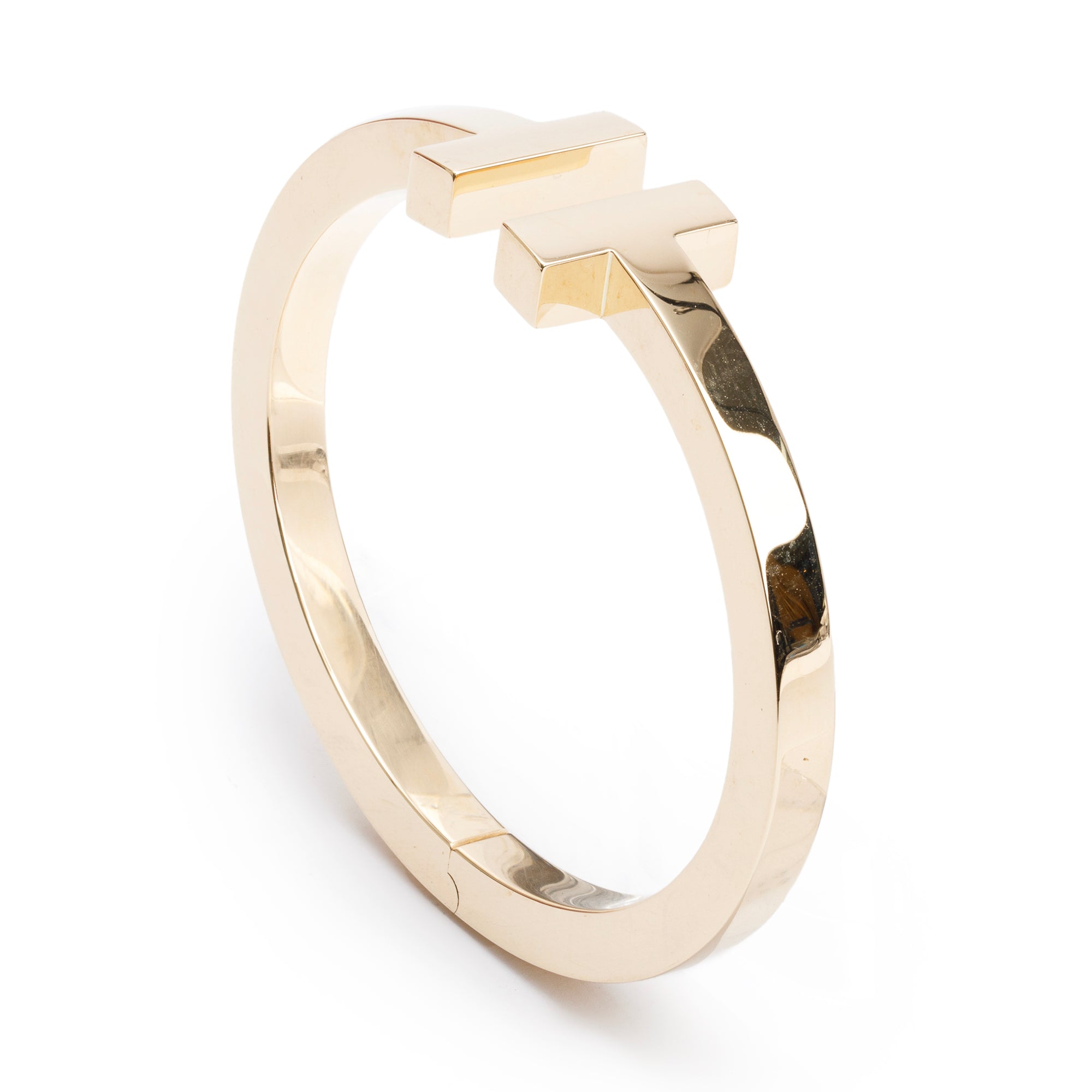 Tiffany & Co. 18k Yellow Gold T Square Bracelet w/ Box