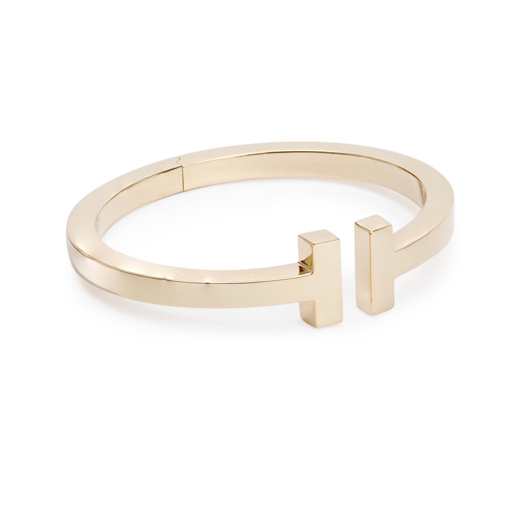 Tiffany & Co. 18k Yellow Gold T Square Bracelet w/ Box