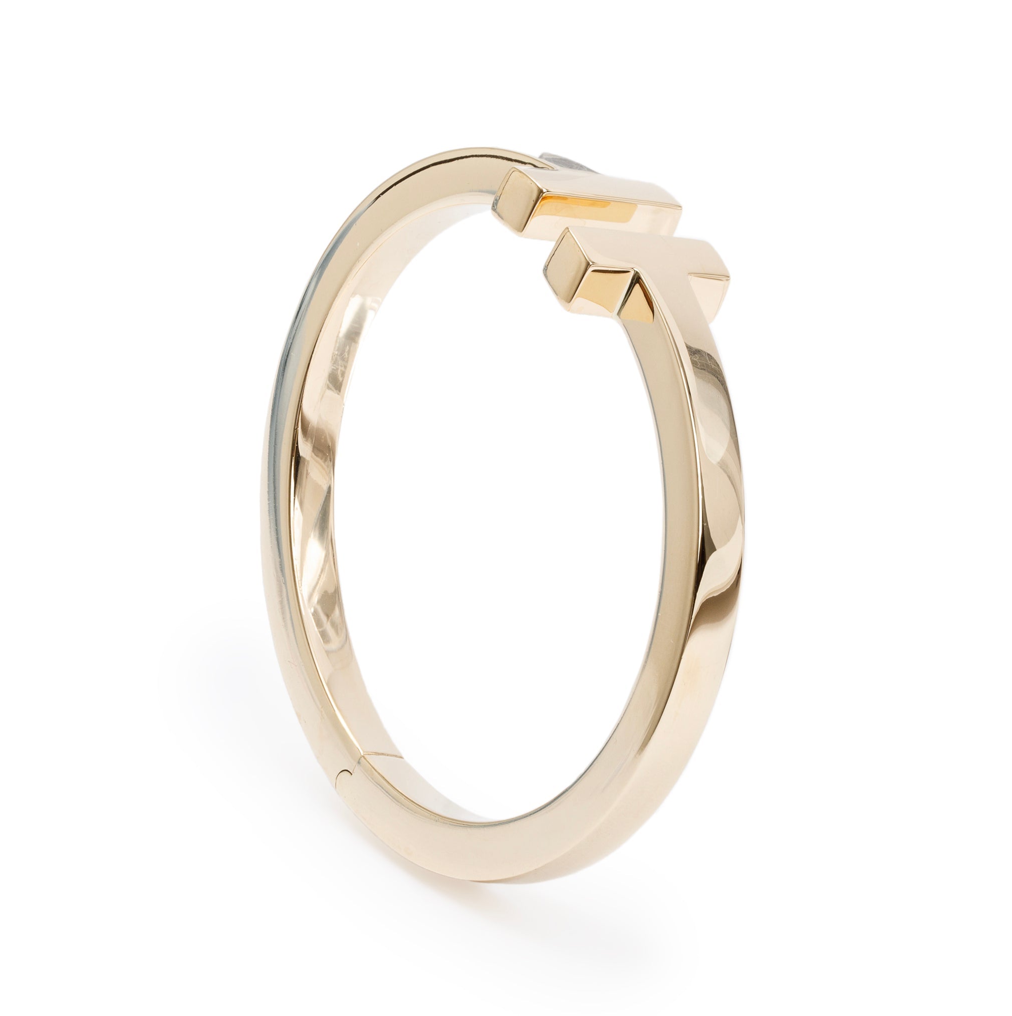 Tiffany & Co. 18k Yellow Gold T Square Bracelet w/ Box
