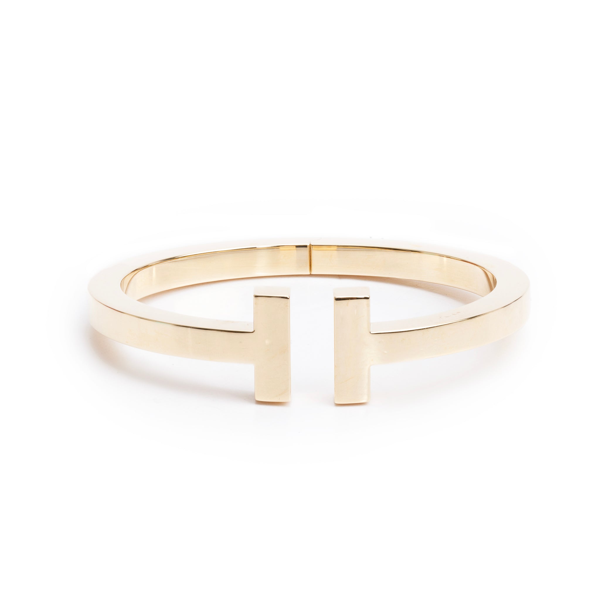 Tiffany & Co. 18k Yellow Gold T Square Bracelet w/ Box
