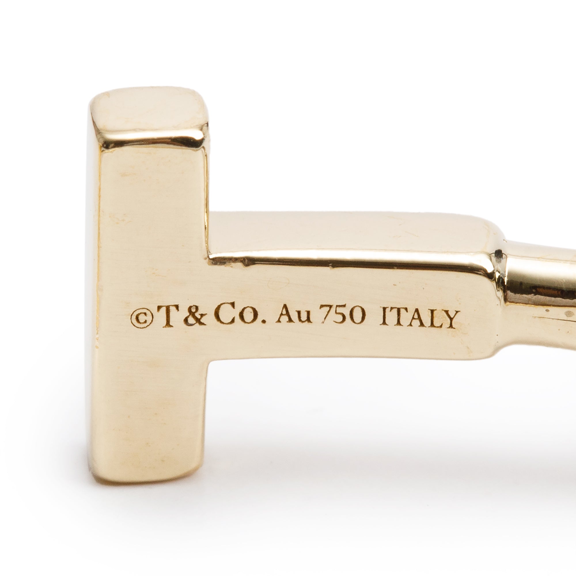 Tiffany & Co. 18k Yellow Gold T Wire Bracelet w/ Box