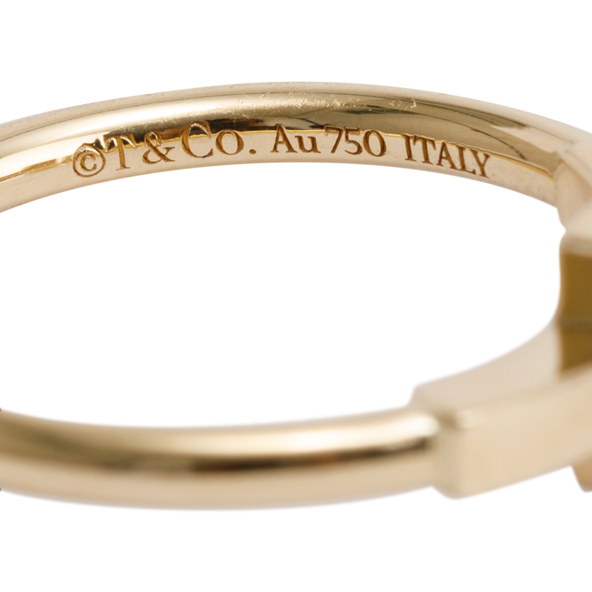 Tiffany & Co. 18k Yellow Gold T Wire Ring