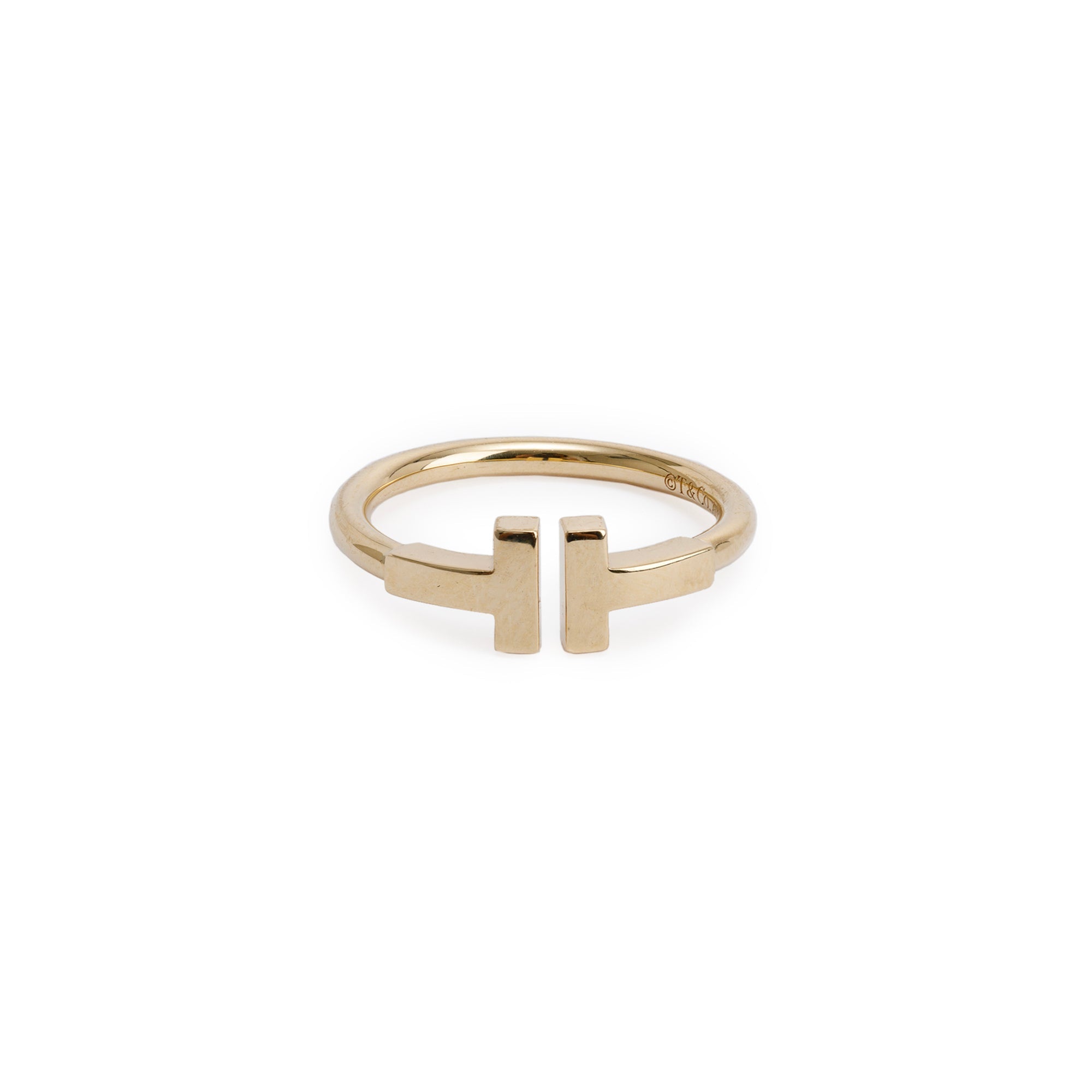 Tiffany & Co. 18k Yellow Gold T Wire Ring