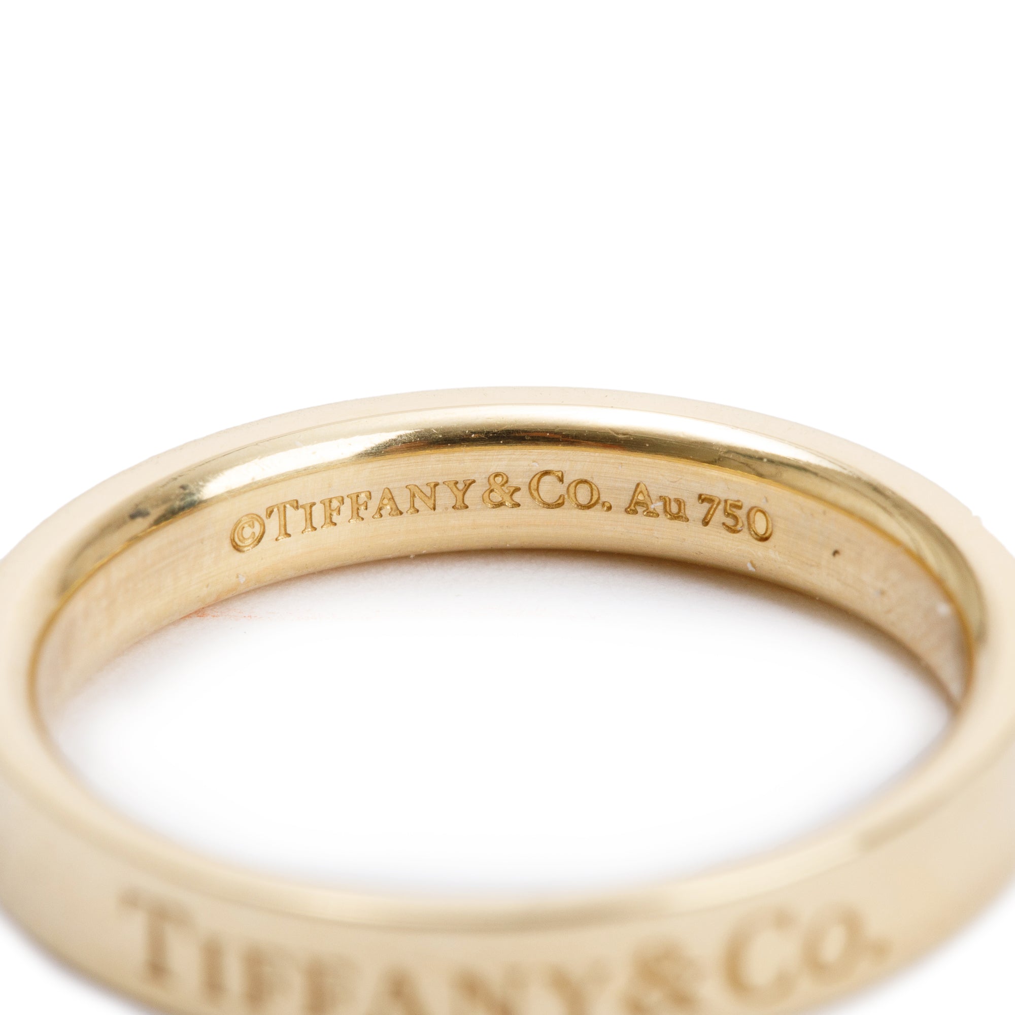 Tiffany & Co. 18k Yellow Gold 'Tiffany & Co.' 3 MM Band Ring, Size 5.75