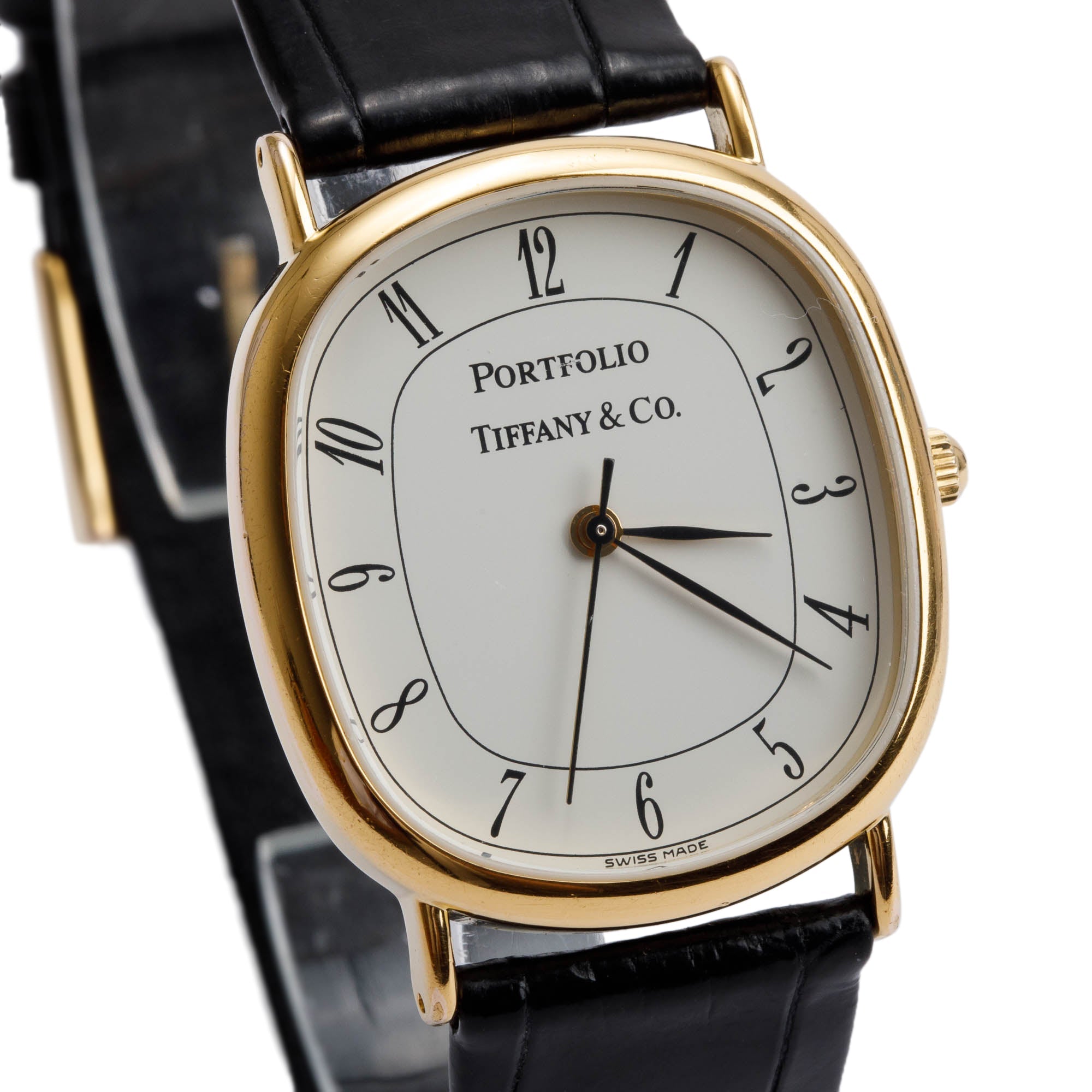 Tiffany & Co. Electroplated Stainless Steel Portfolio 30 MM Watch