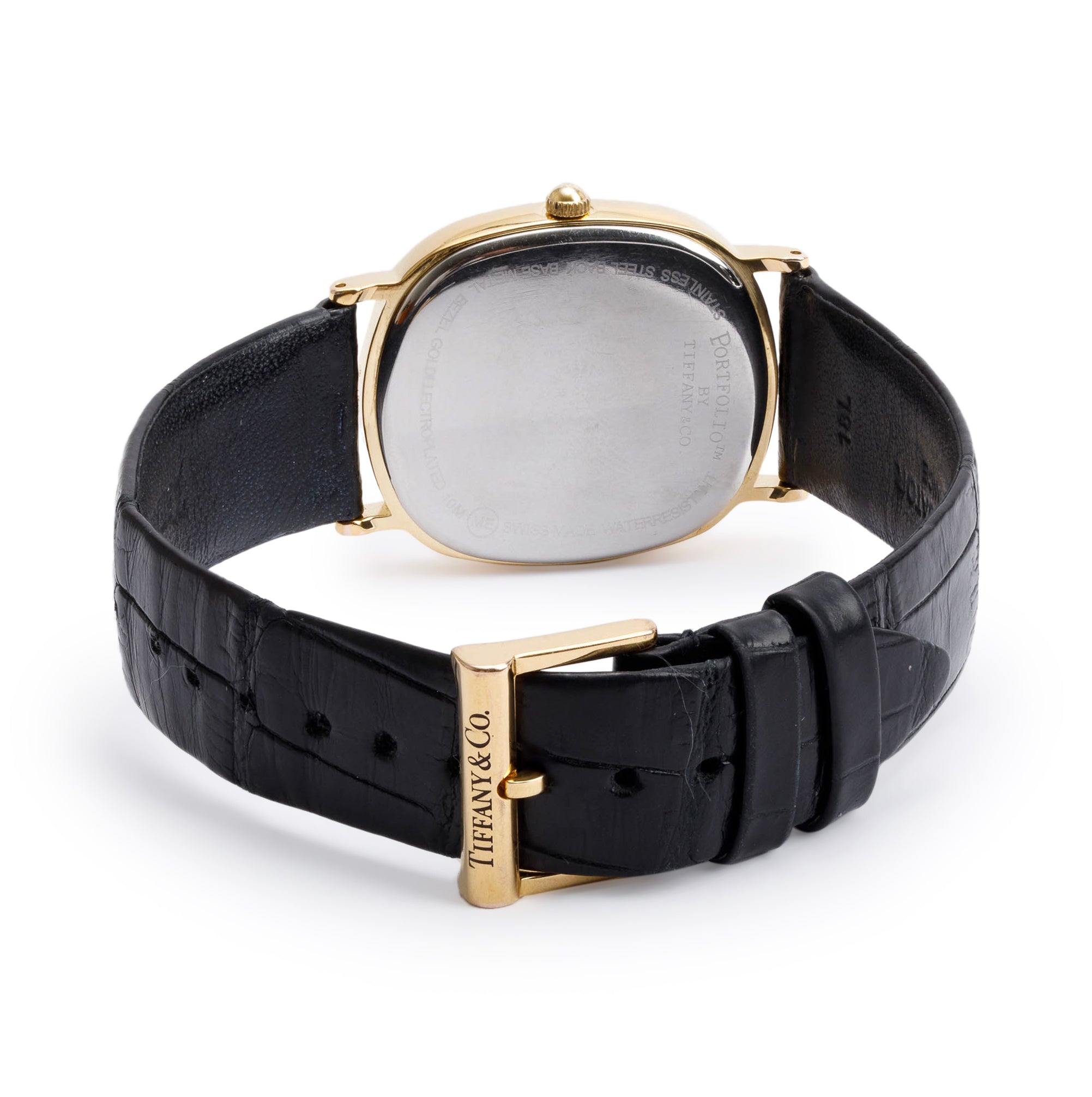Tiffany & Co. Electroplated Stainless Steel Portfolio 30 MM Watch