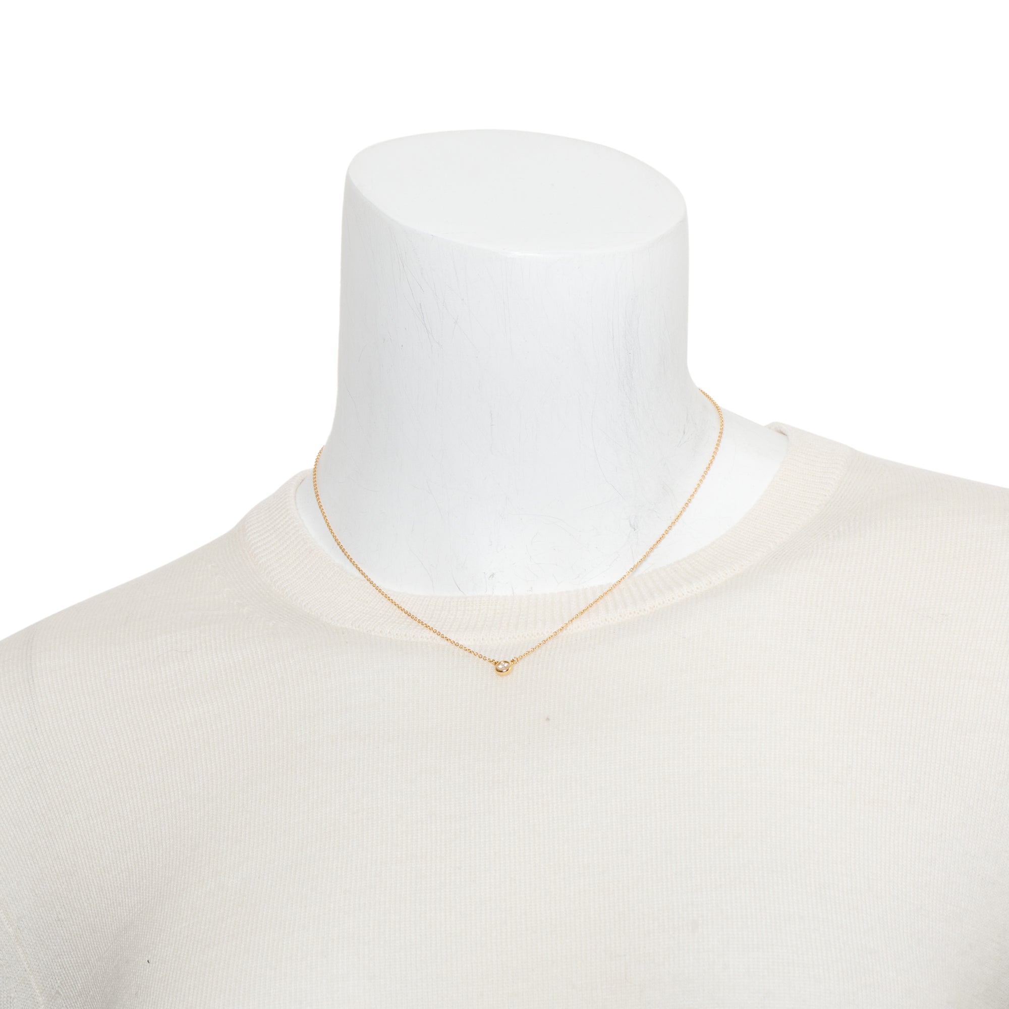 Tiffany & Co. Elsa Peretti 18k Rose Gold 0.10 ct. Diamonds by the Yard Pendant Necklace w/ Box & Receipt