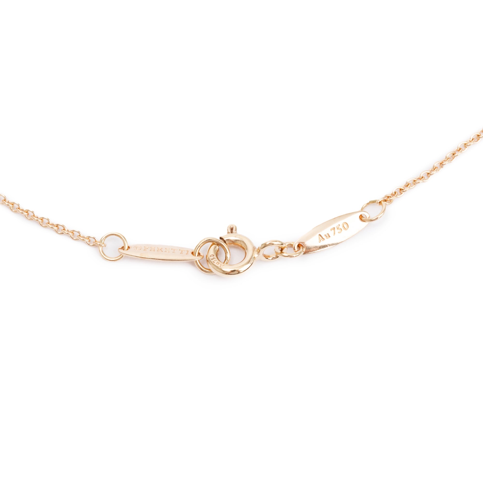 Tiffany & Co. Elsa Peretti 18k Rose Gold 11 MM Open Heart Pendant Necklace