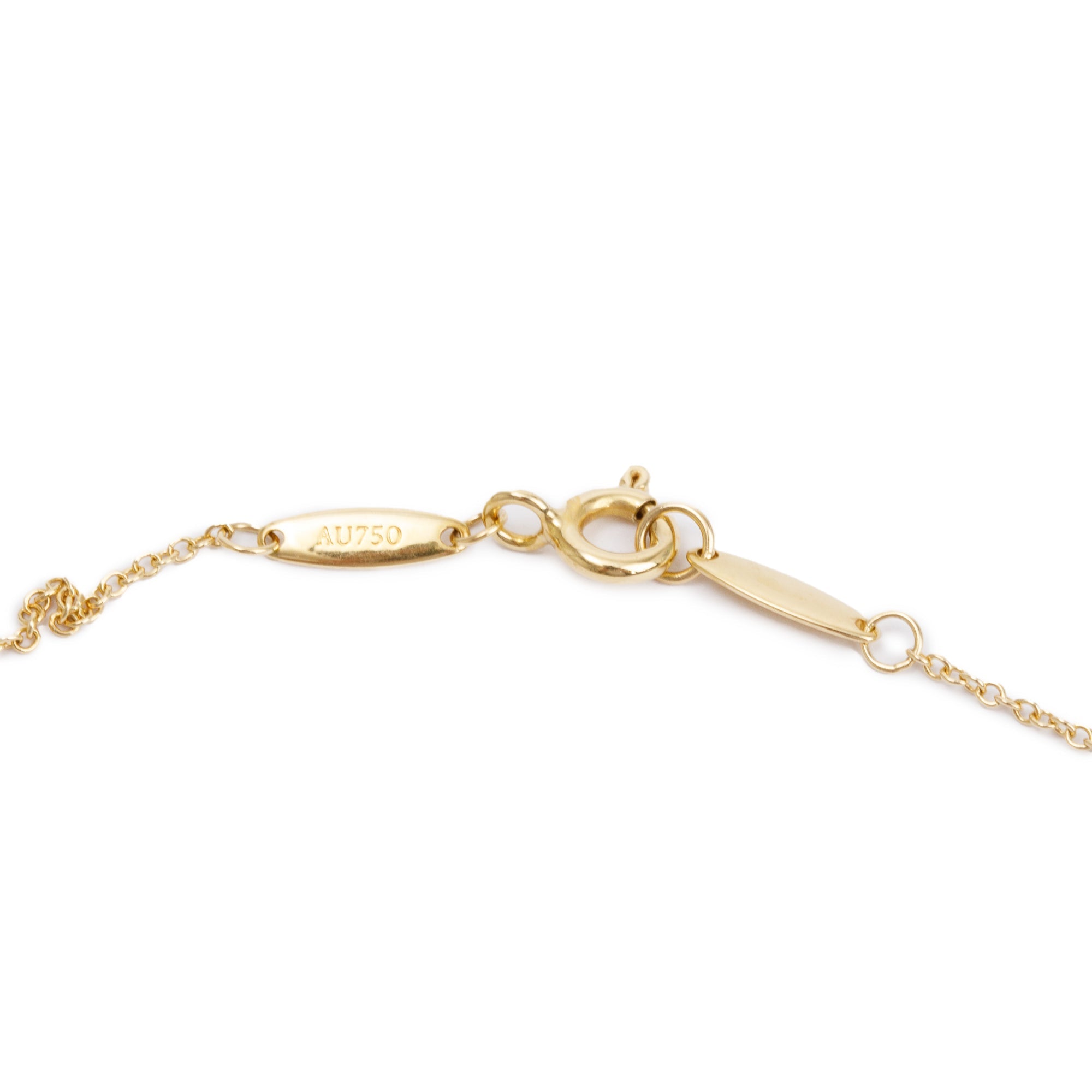 Tiffany & Co. Elsa Peretti 18k Yellow Gold 0.17 ct. Diamonds by the Yard Pendant Necklace