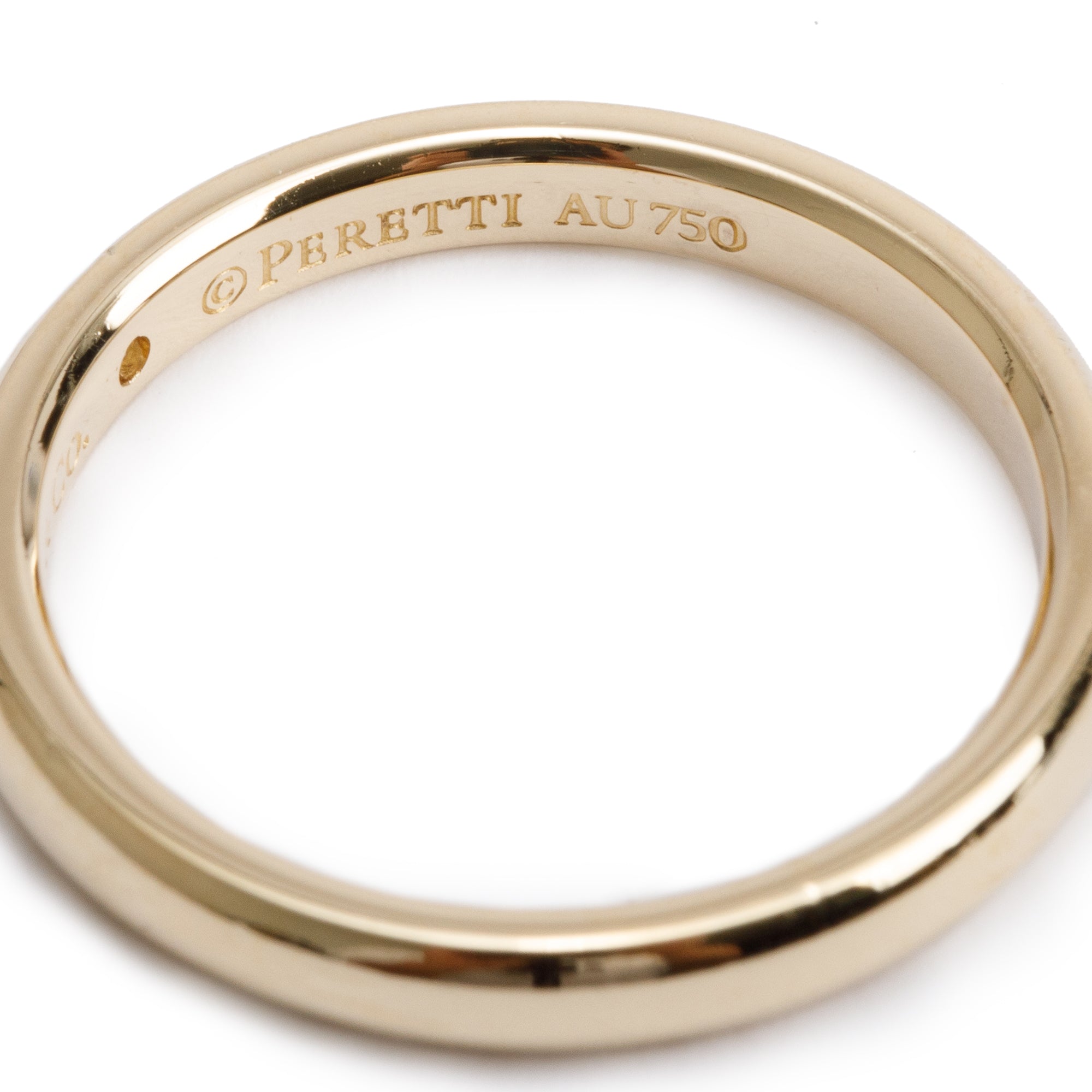 Tiffany & Co. Elsa Peretti 18k Yellow Gold 1 Diamond Band Ring