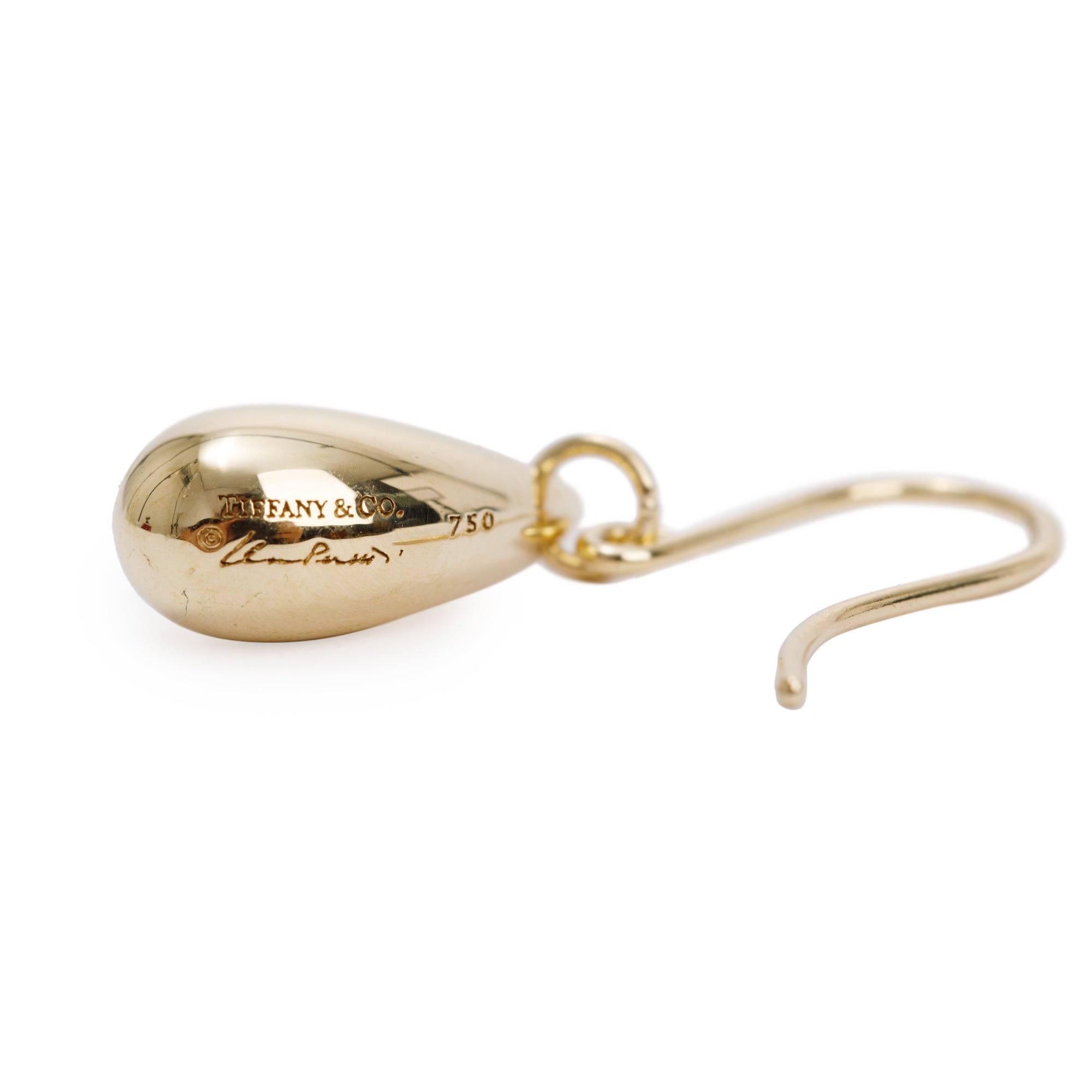 Tiffany & Co. Elsa Peretti 18k Yellow Gold 12 MM Teardrop Earrings