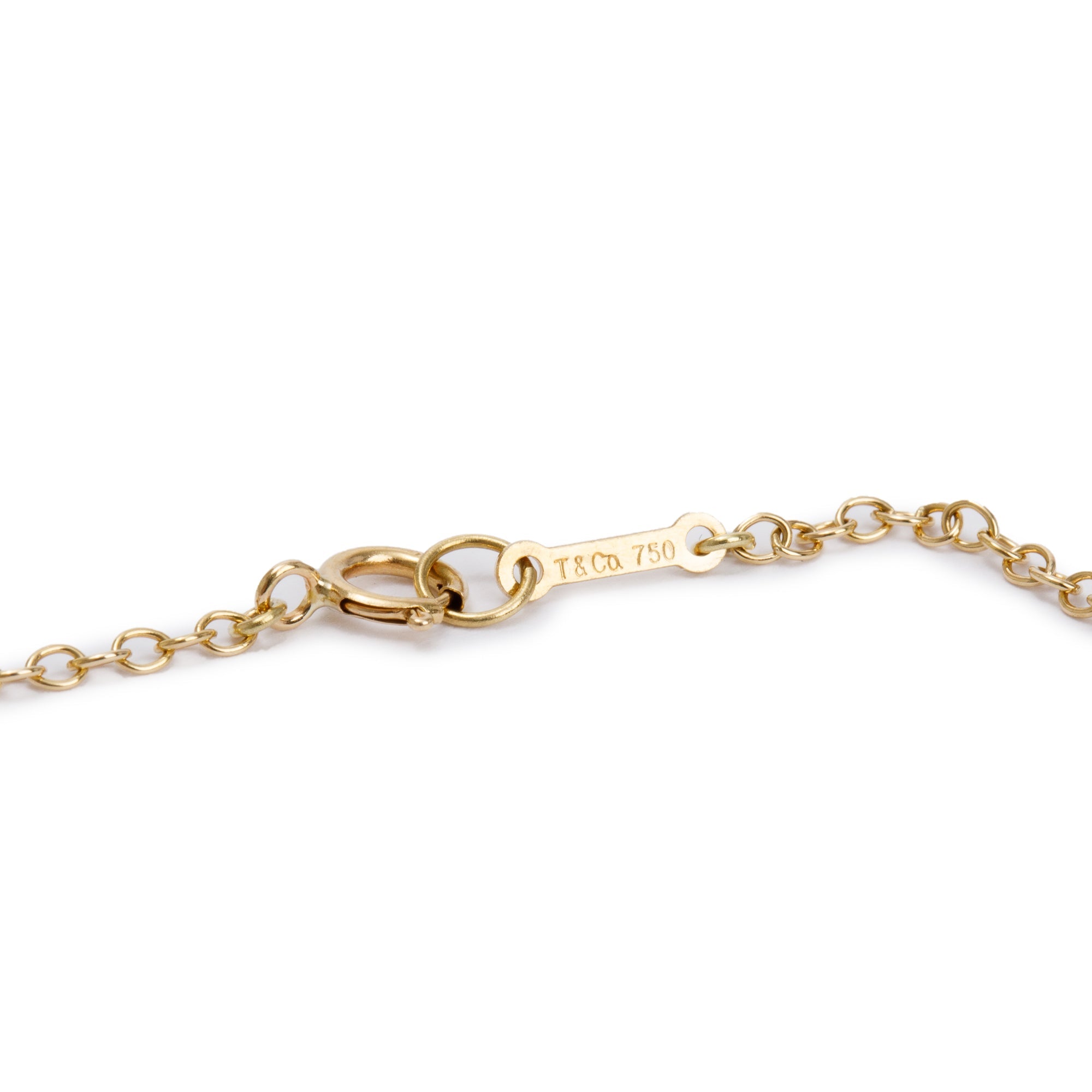 Tiffany & Co. Elsa Peretti 18k Yellow Gold 5 Station Teardrop Necklace