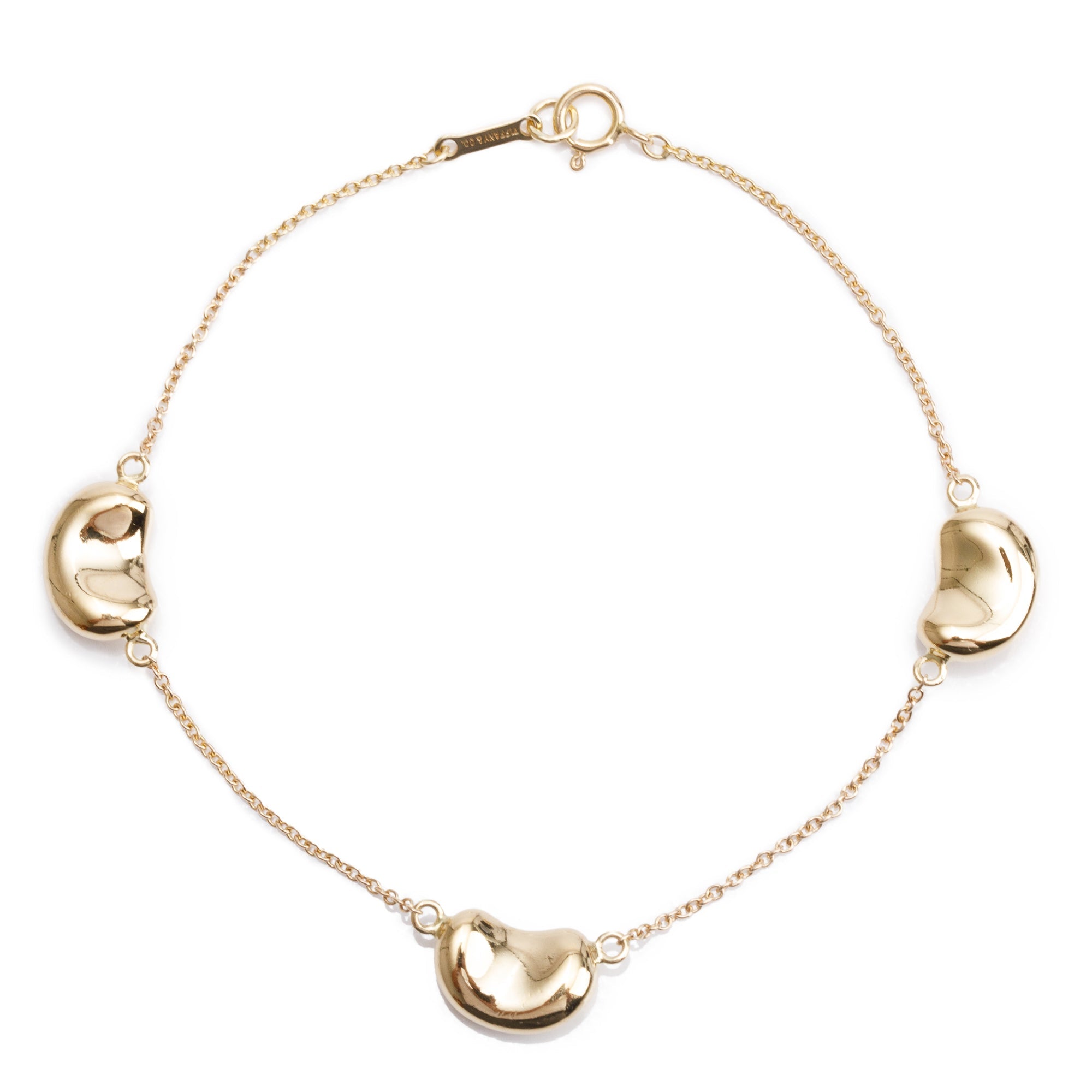 Tiffany & Co. Elsa Peretti 18k Yellow Gold Bean Bracelet