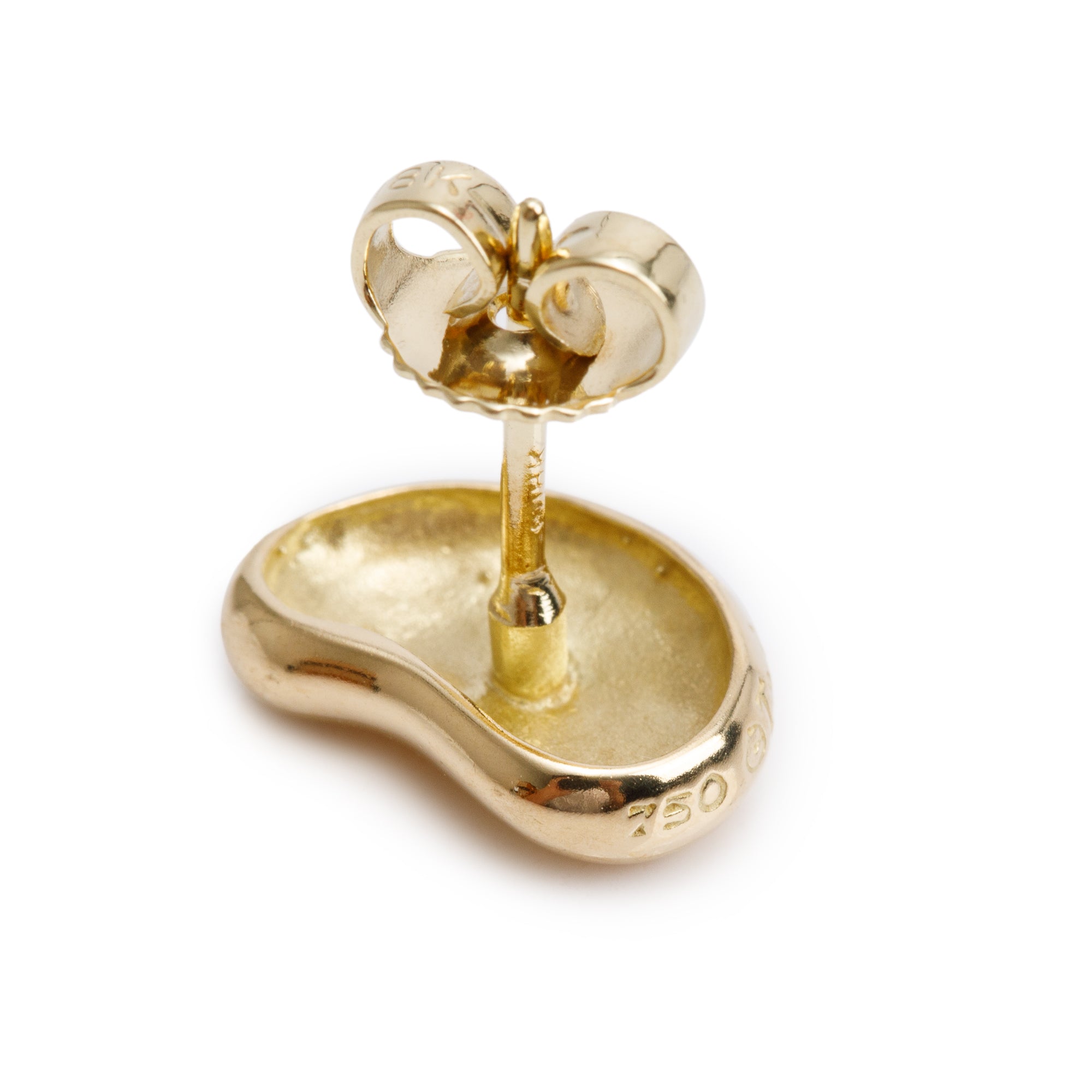 Tiffany & Co. Elsa Peretti 18k Yellow Gold Bean Earrings, 9 MM