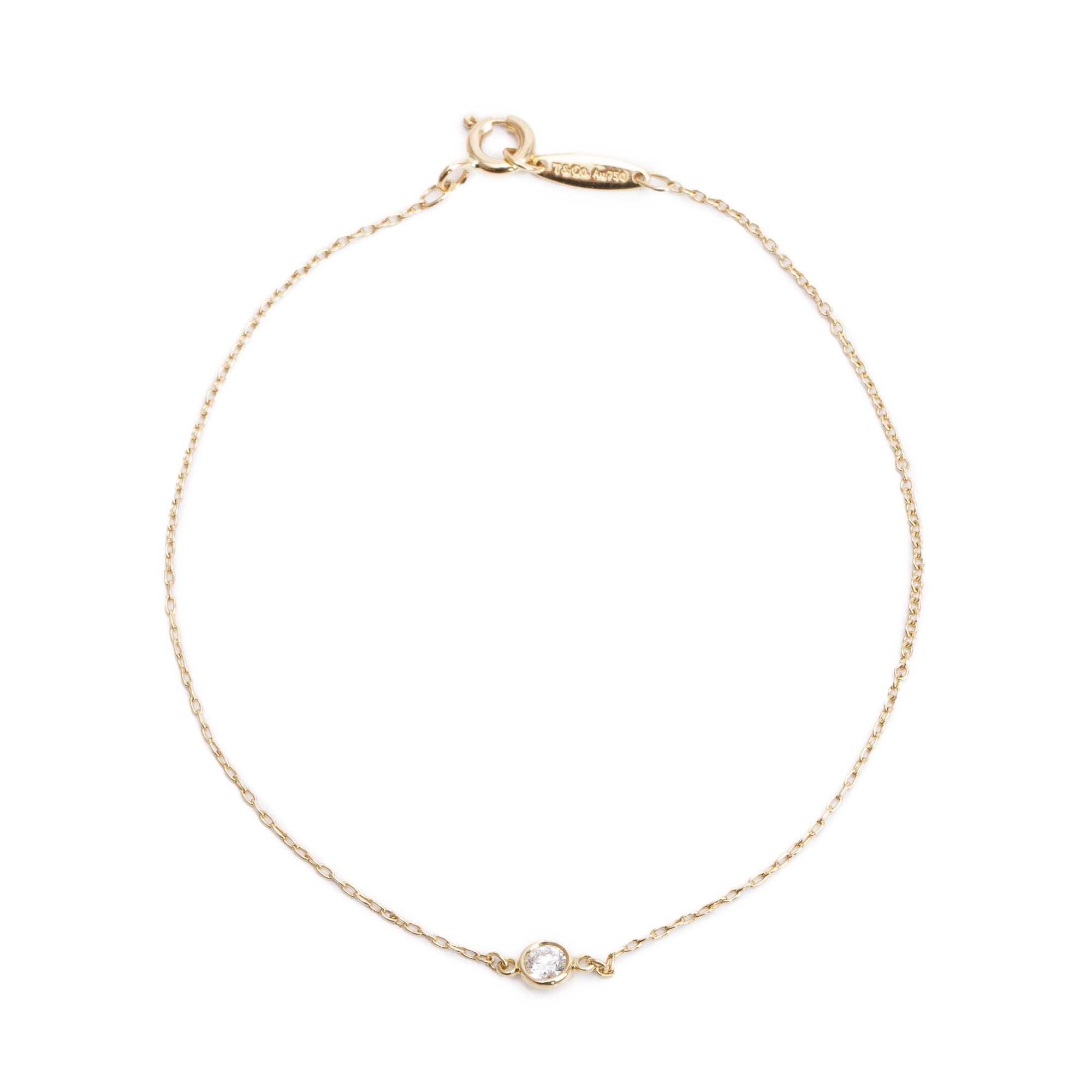 Tiffany & Co. Elsa Peretti 18k Yellow Gold Diamonds by the Yard Bracelet