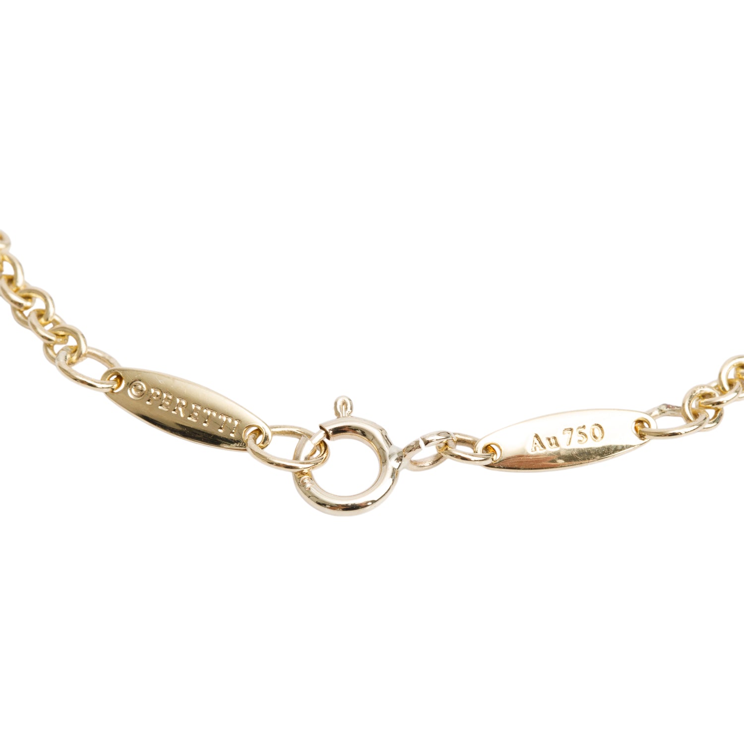 Tiffany & Co. Elsa Peretti 18k Yellow Gold Open Heart Bracelet w/ Box