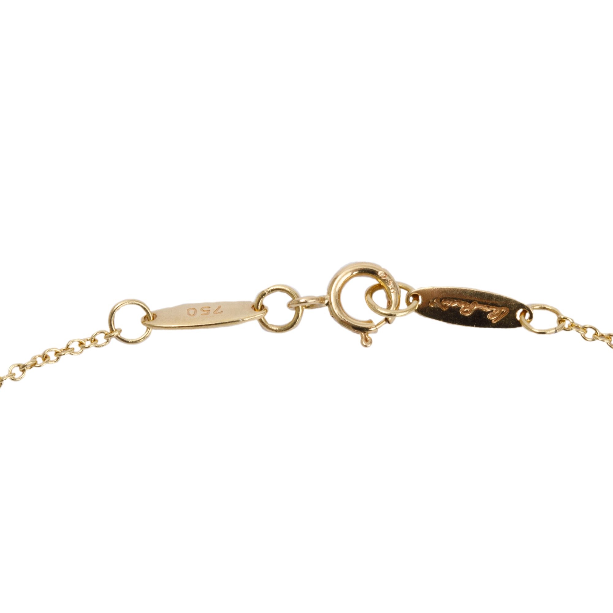 Tiffany & Co. Elsa Peretti 18k Yellow Gold Pave Diamond 22 MM Open Heart Pendant Necklace w/ Box