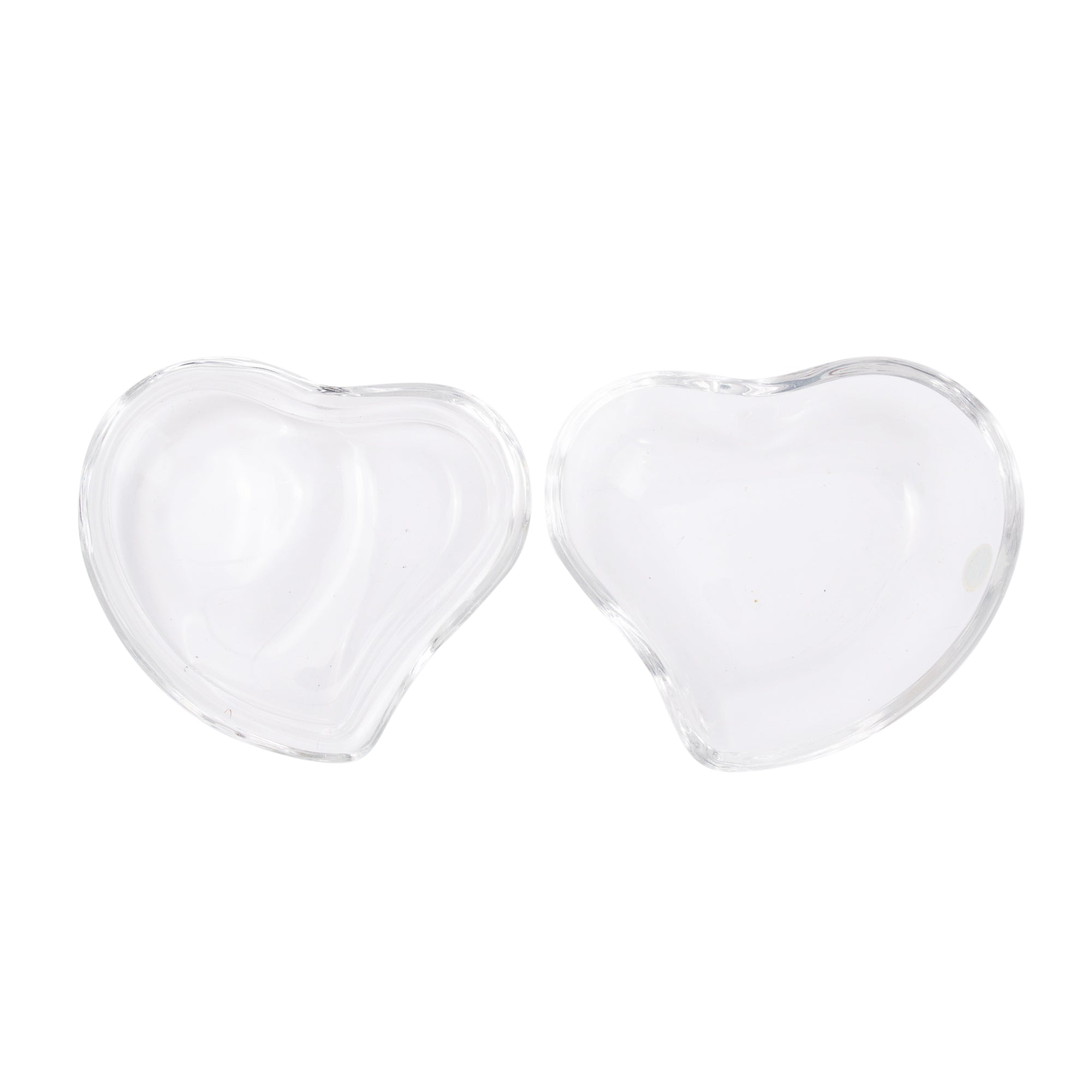 Tiffany & Co. Elsa Peretti Clear Lead Crystal Heart Box w/ Box